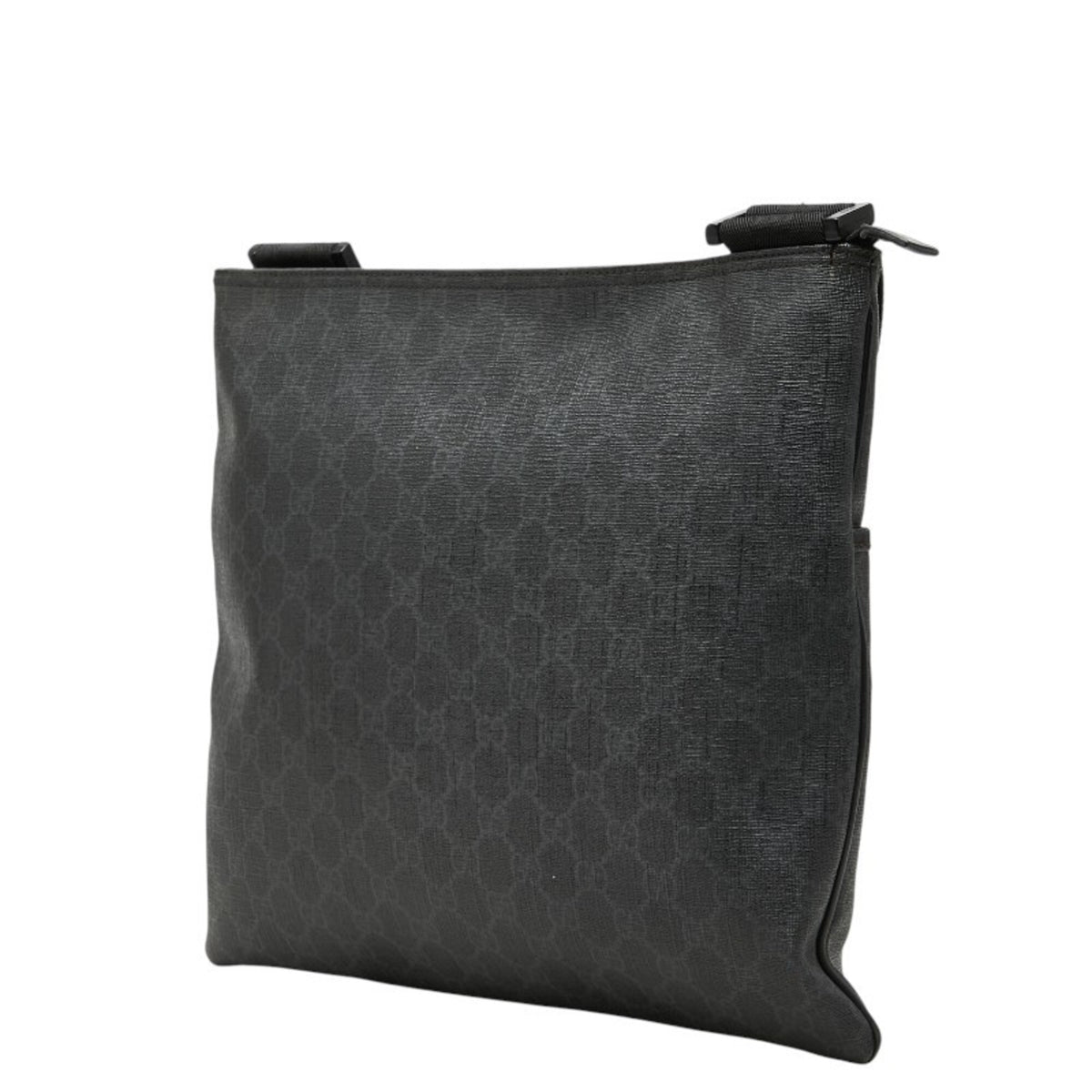 Gucci Black Gray Gg Supreme Shoulder Bag (Pre-Owned)