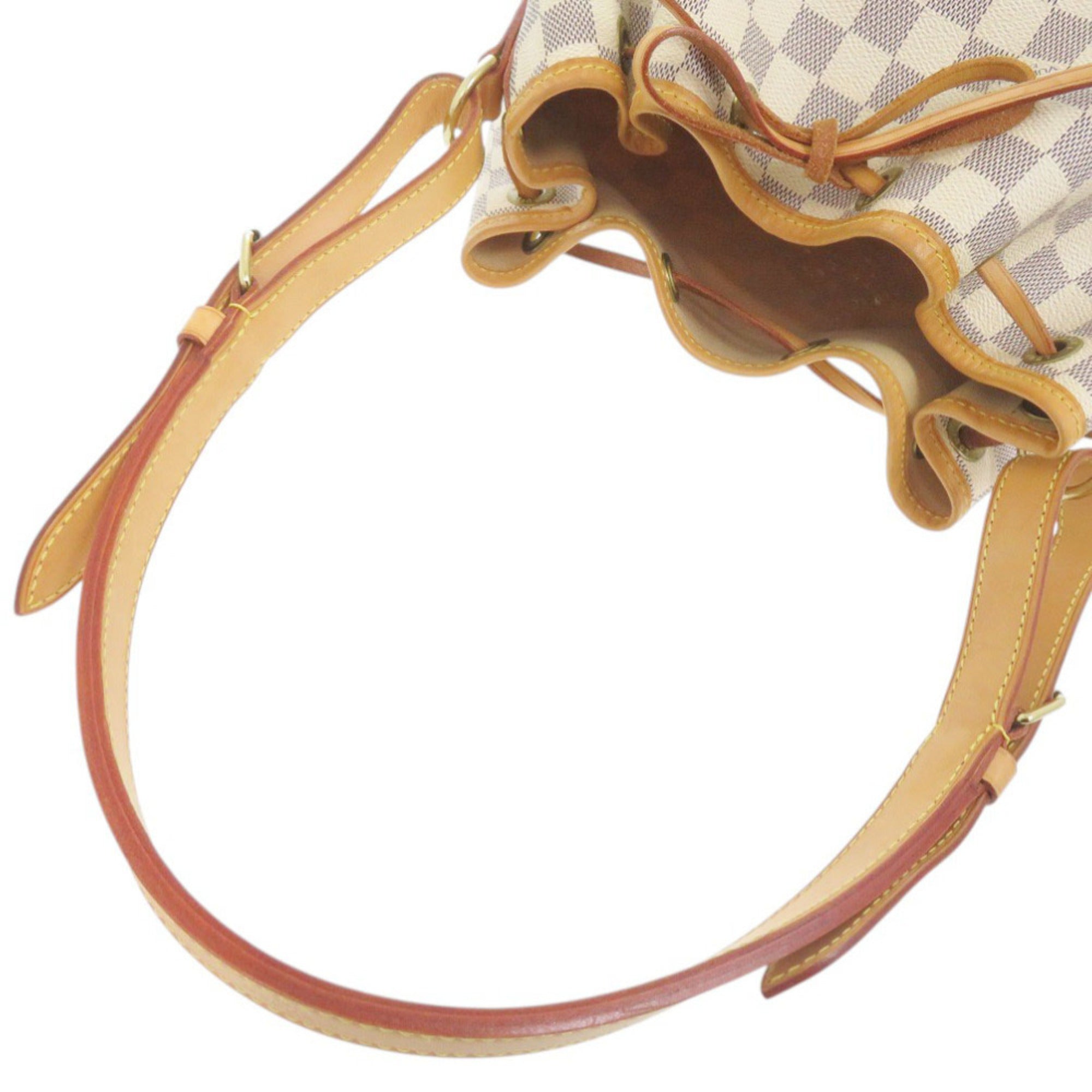 Louis Vuitton White Damier Azur Shoulder Bag (Pre-Owned)