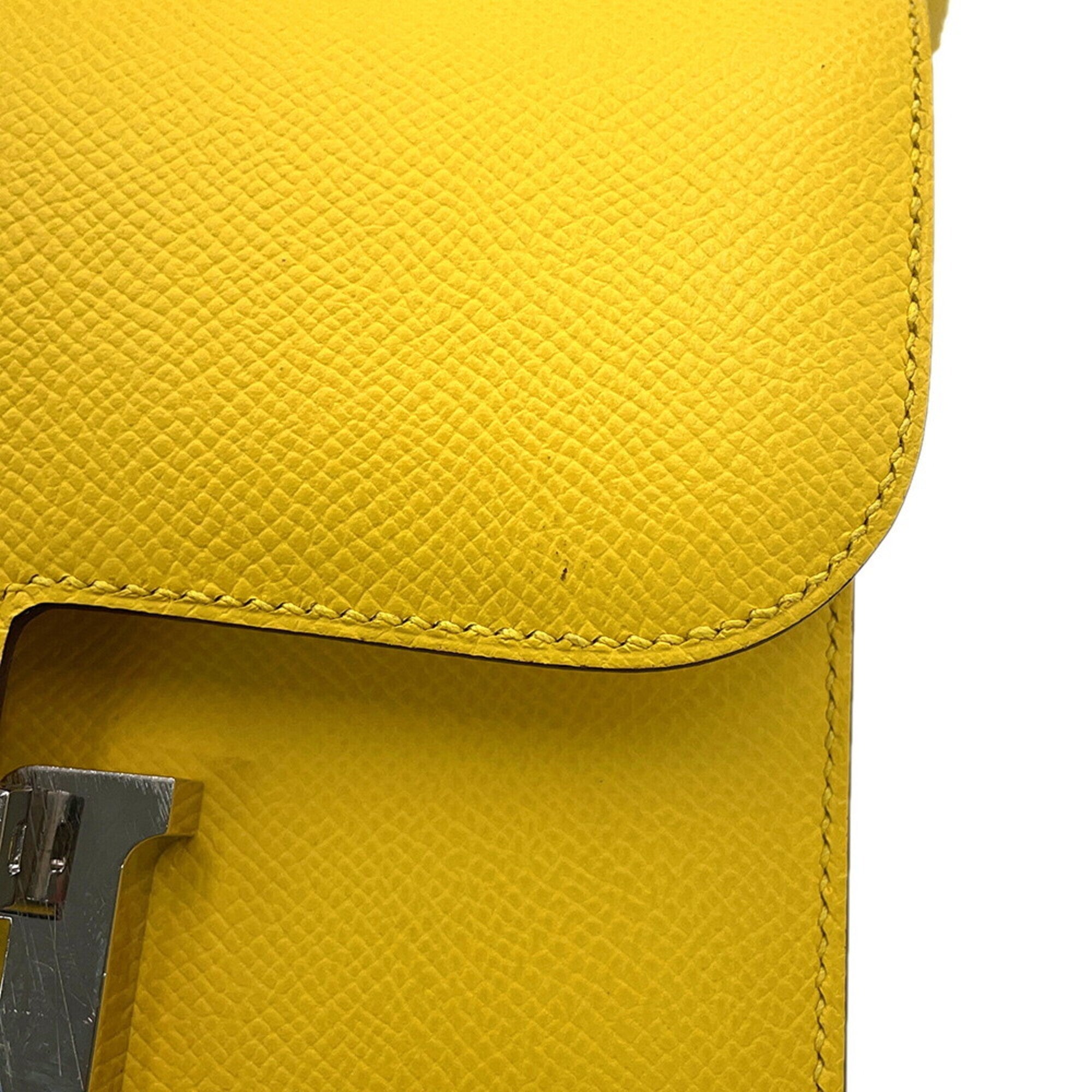 Hermes Yellow Epsom Leather Shoulder Bag (Pre-Owned)
