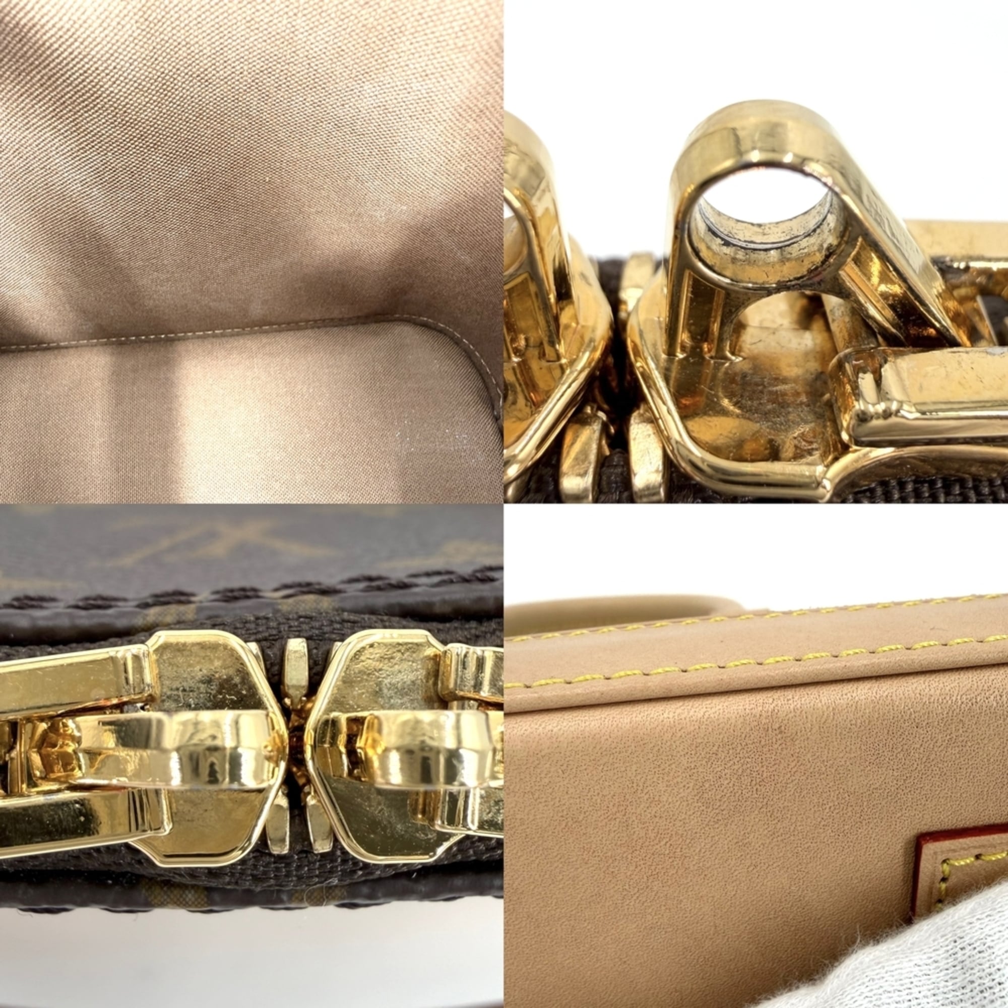Louis Vuitton Brown Monogram White Monogram Canvas Handbag Shoulder Bag (Pre-Owned)