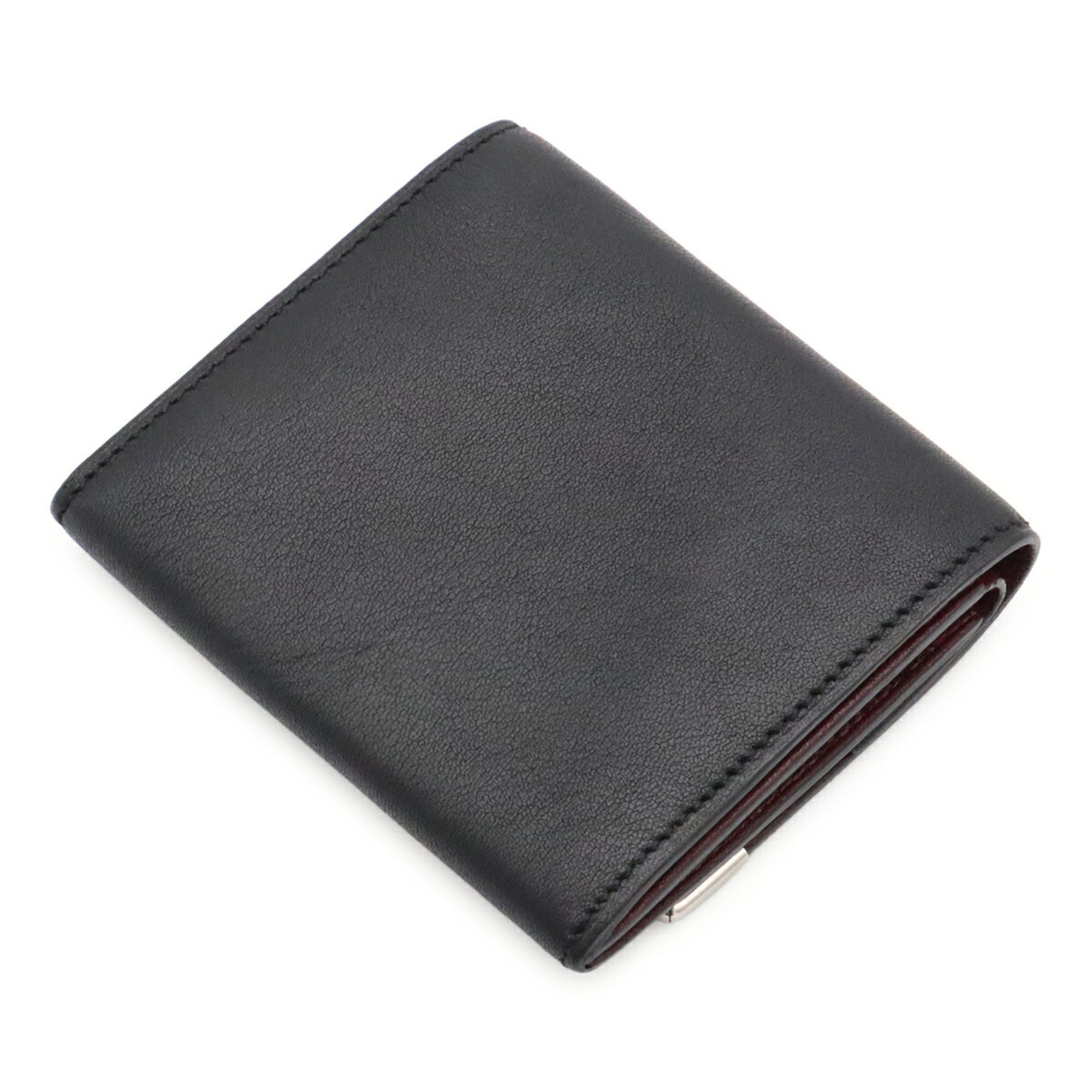Cartier Black Leather Coin Purse/Coin Case (Pre-Owned)