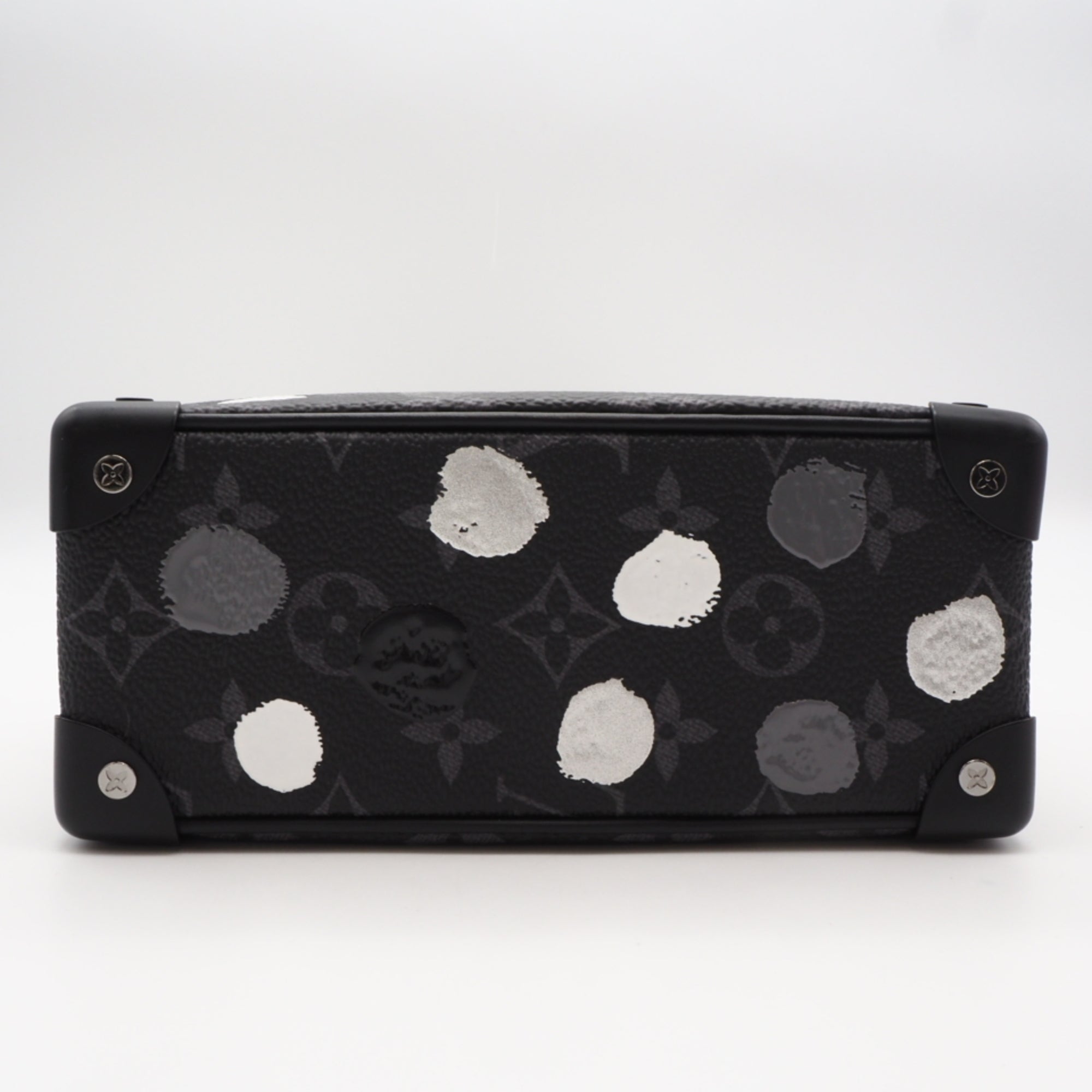 Louis Vuitton Black White Leather Shoulder Bag (Pre-Owned)