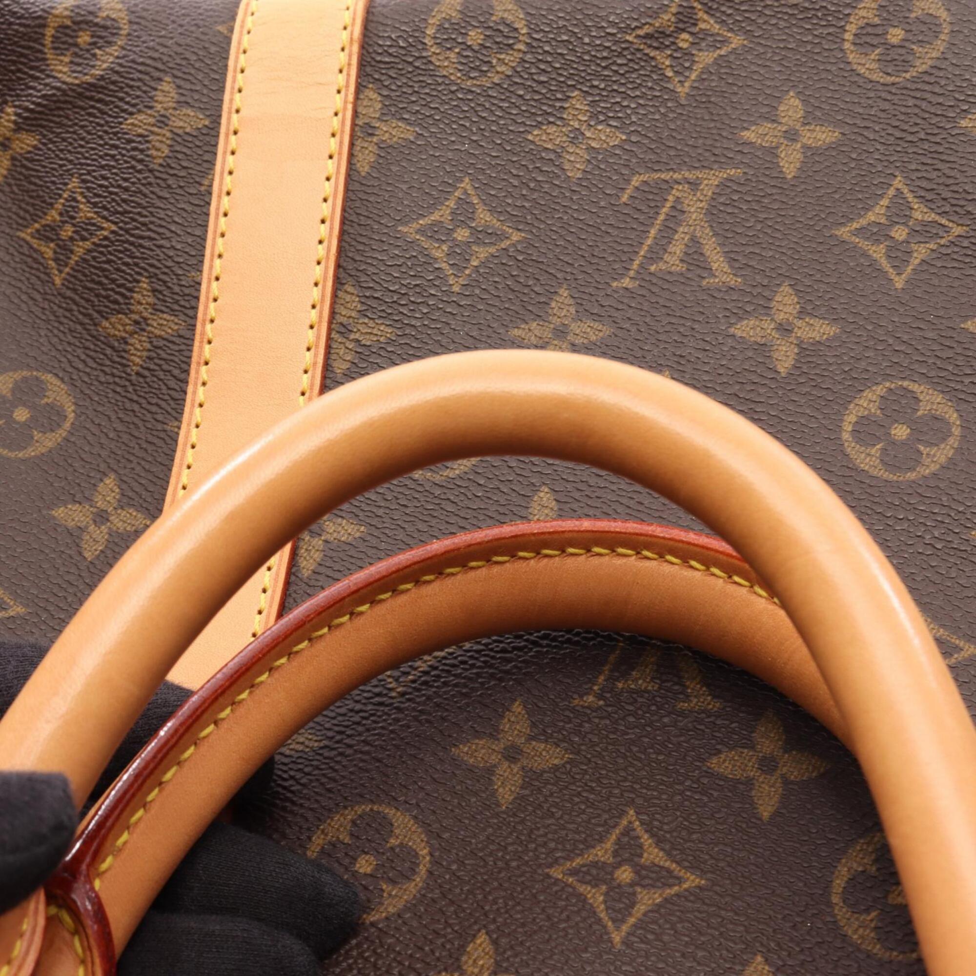 Louis Vuitton Brown Pvc Leather Boston Bag Handbag (Pre-Owned)