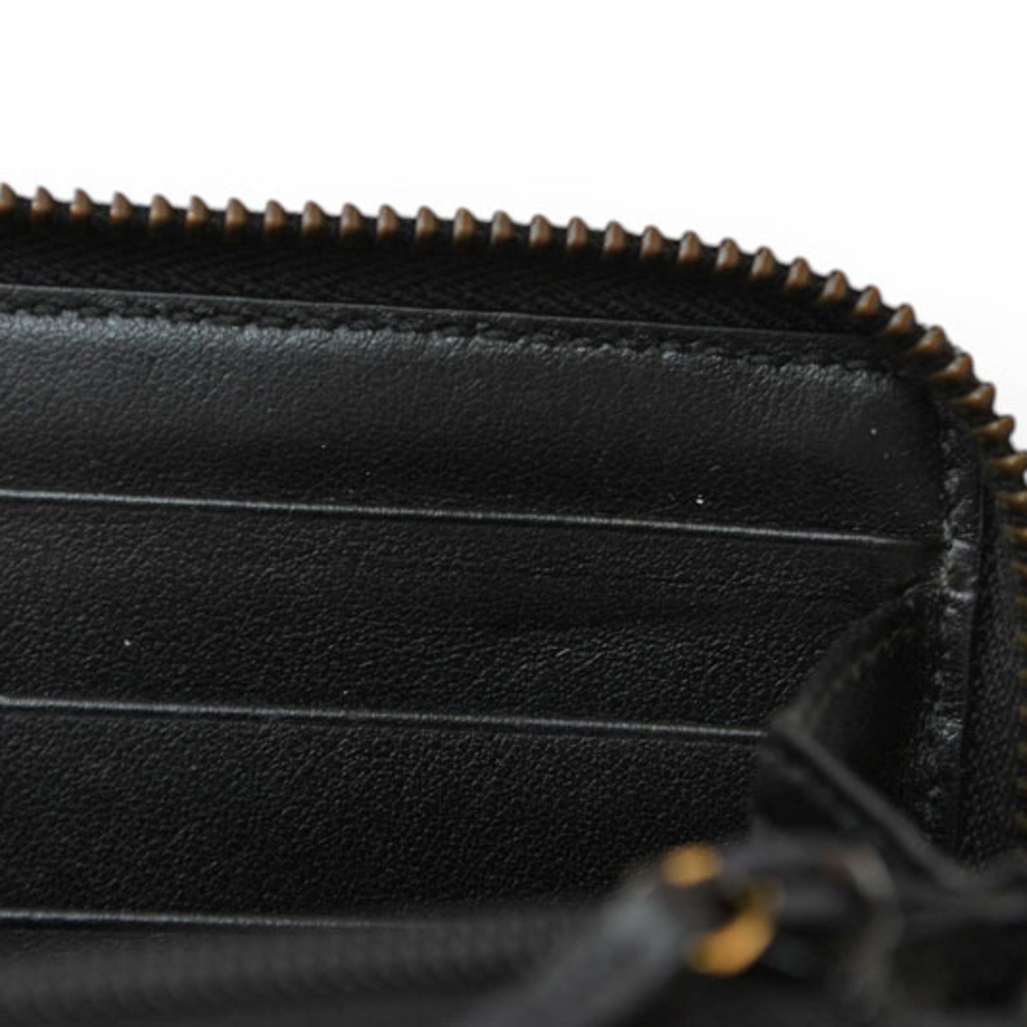 Gucci Black Leather Long Wallet (Bi-Fold) (Pre-Owned)