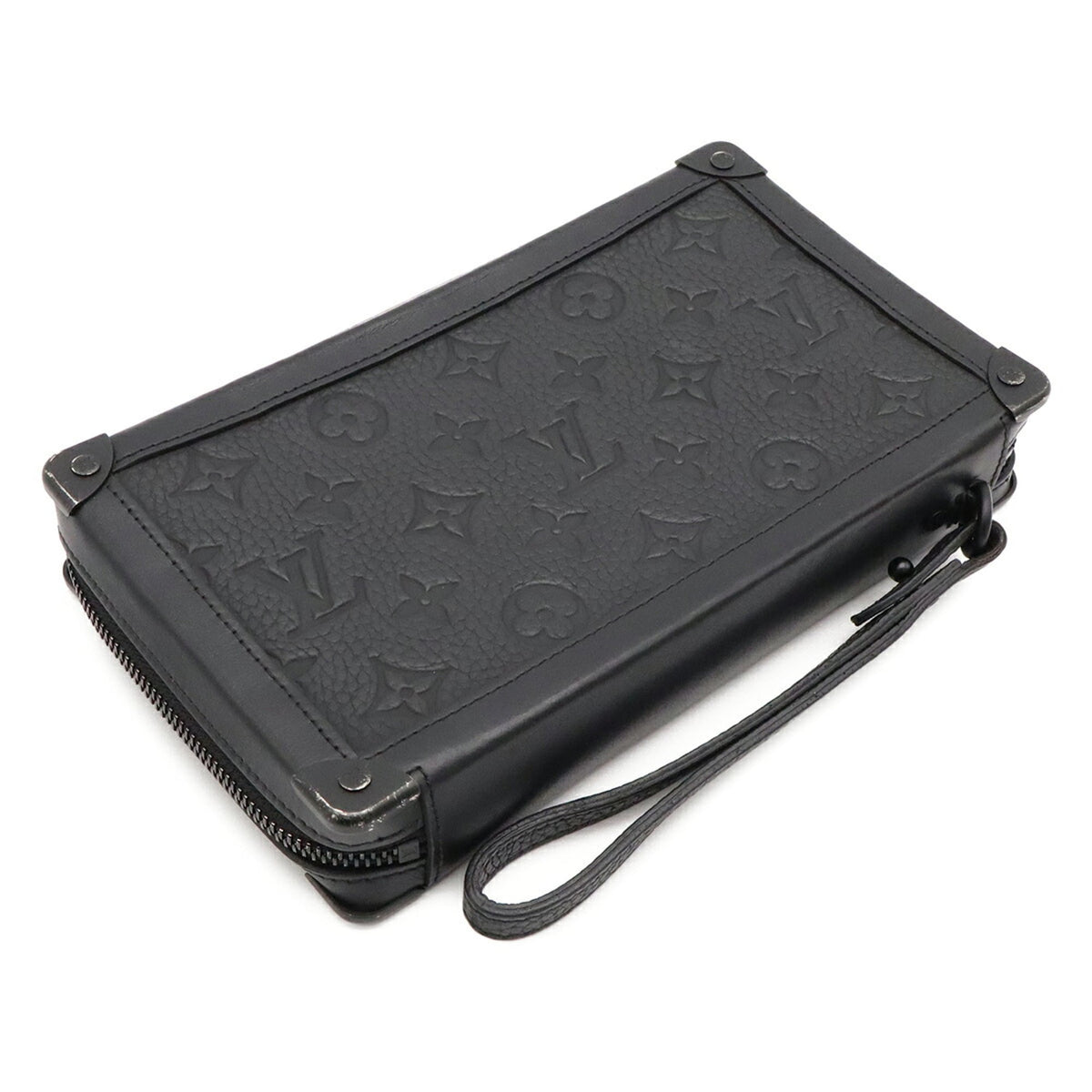 Louis Vuitton Black Monogram Clutch Bag (Pre-Owned)