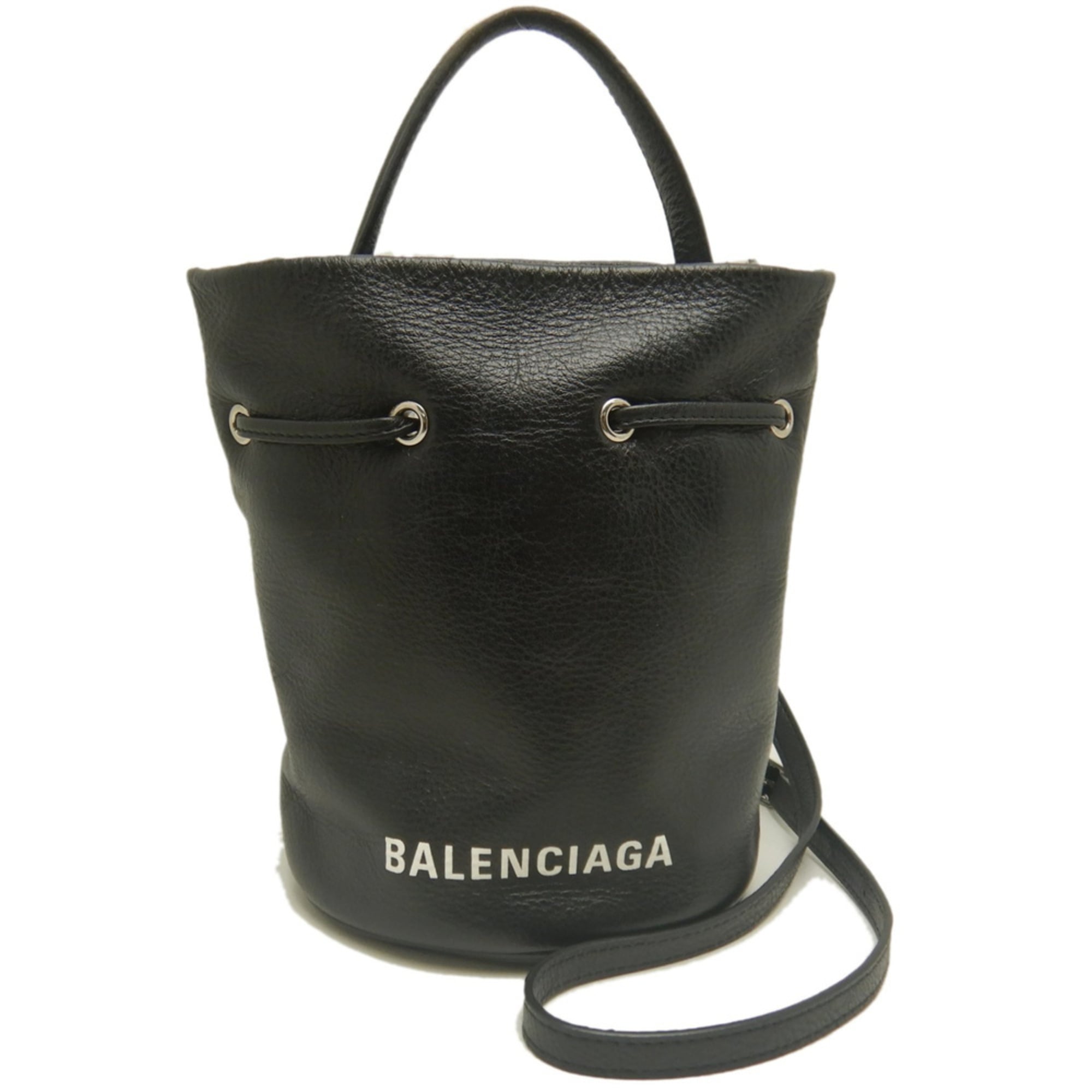 Balenciaga Black Leather Shoulder Bag (Pre-Owned)