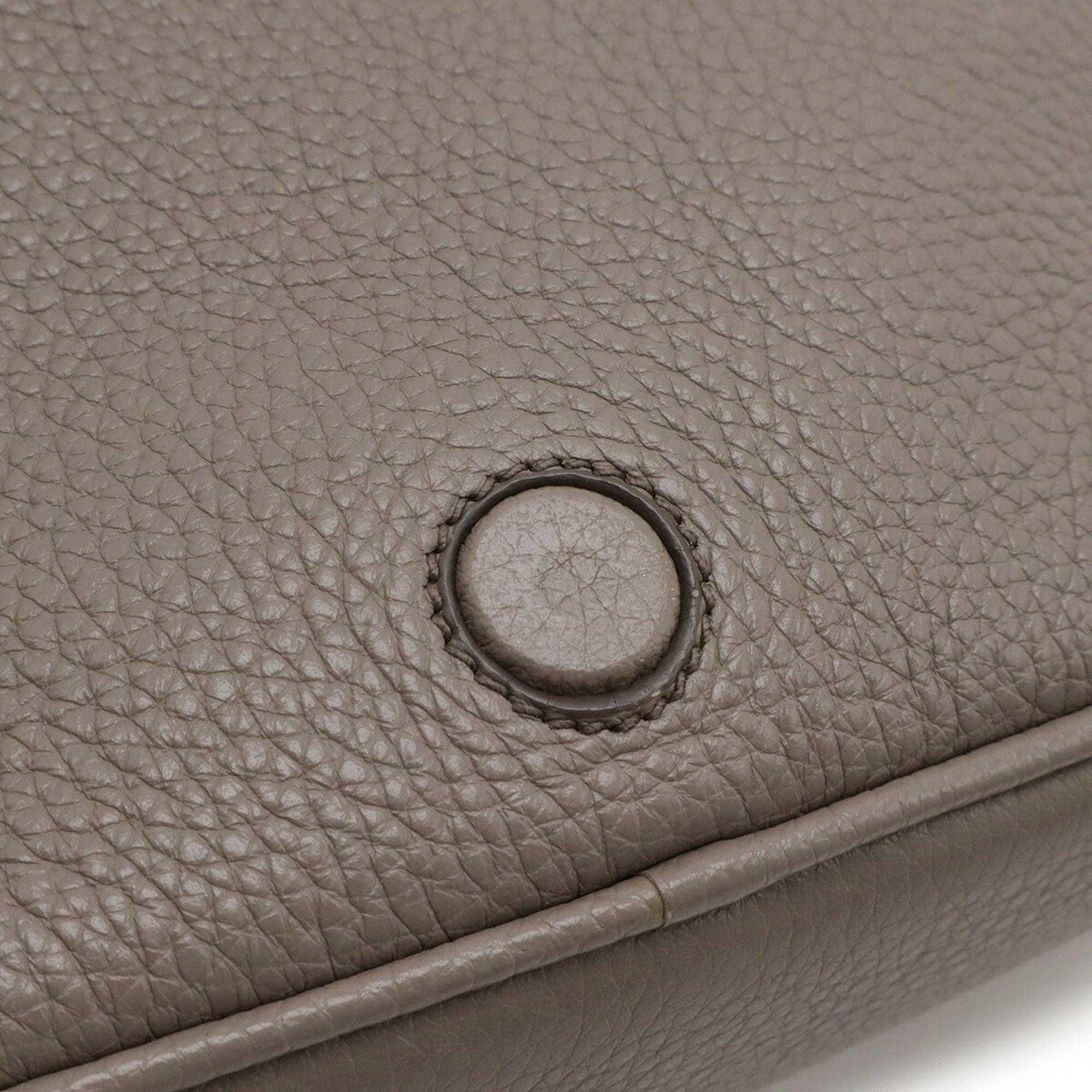 Prada Grayish Leather Pochette Shoulder Bag (Pre-Owned)