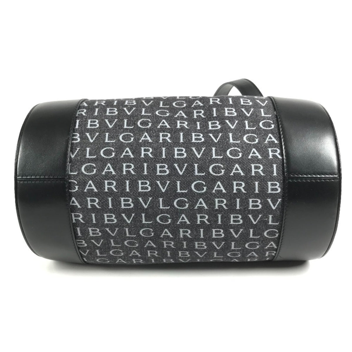 Bvlgari Black Canvas Leather Pochette Shoulder Bag (Pre-Owned)