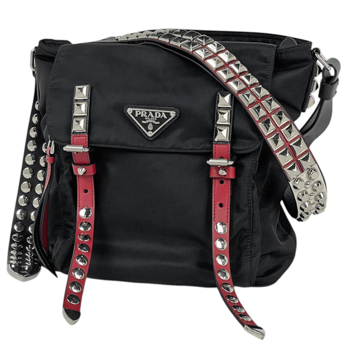 Prada Black Nylon Shoulder Bag (Pre-Owned)