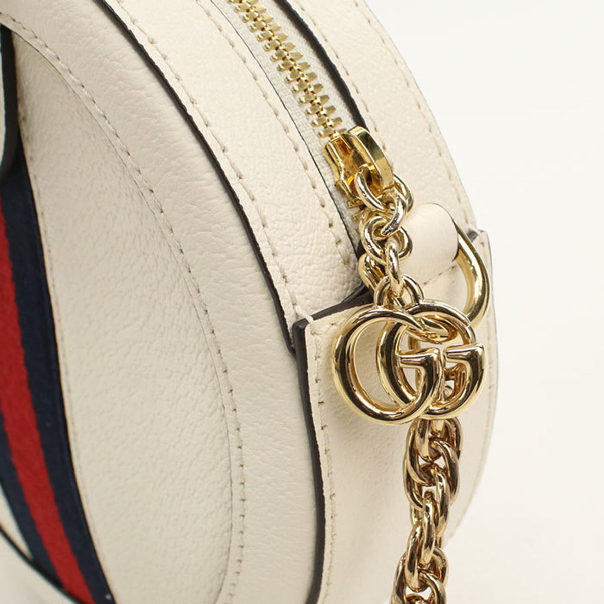 Gucci White Leather Shoulder Bag (Pre-Owned)