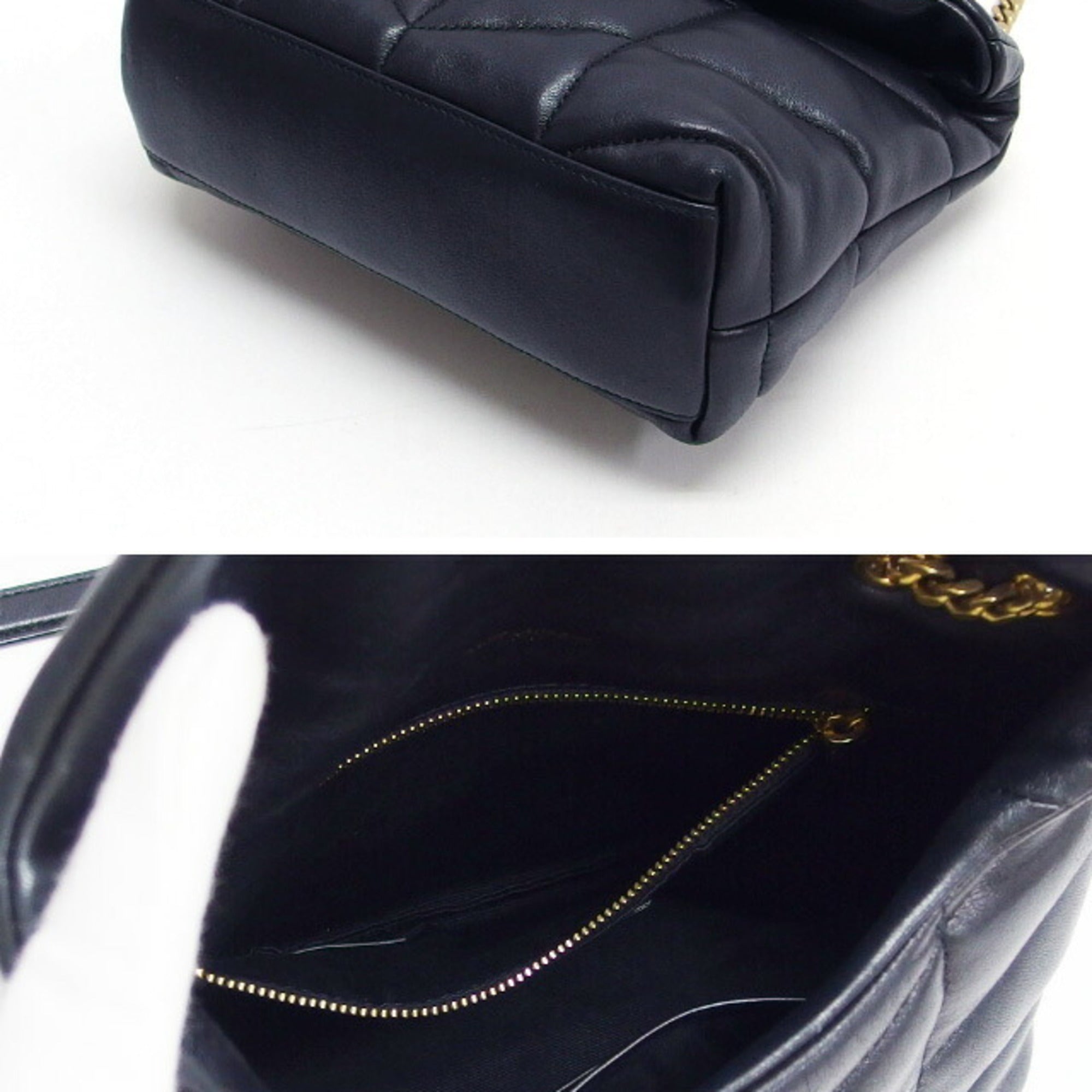 Saint Laurent Black Leather Shoulder Bag (Pre-Owned)