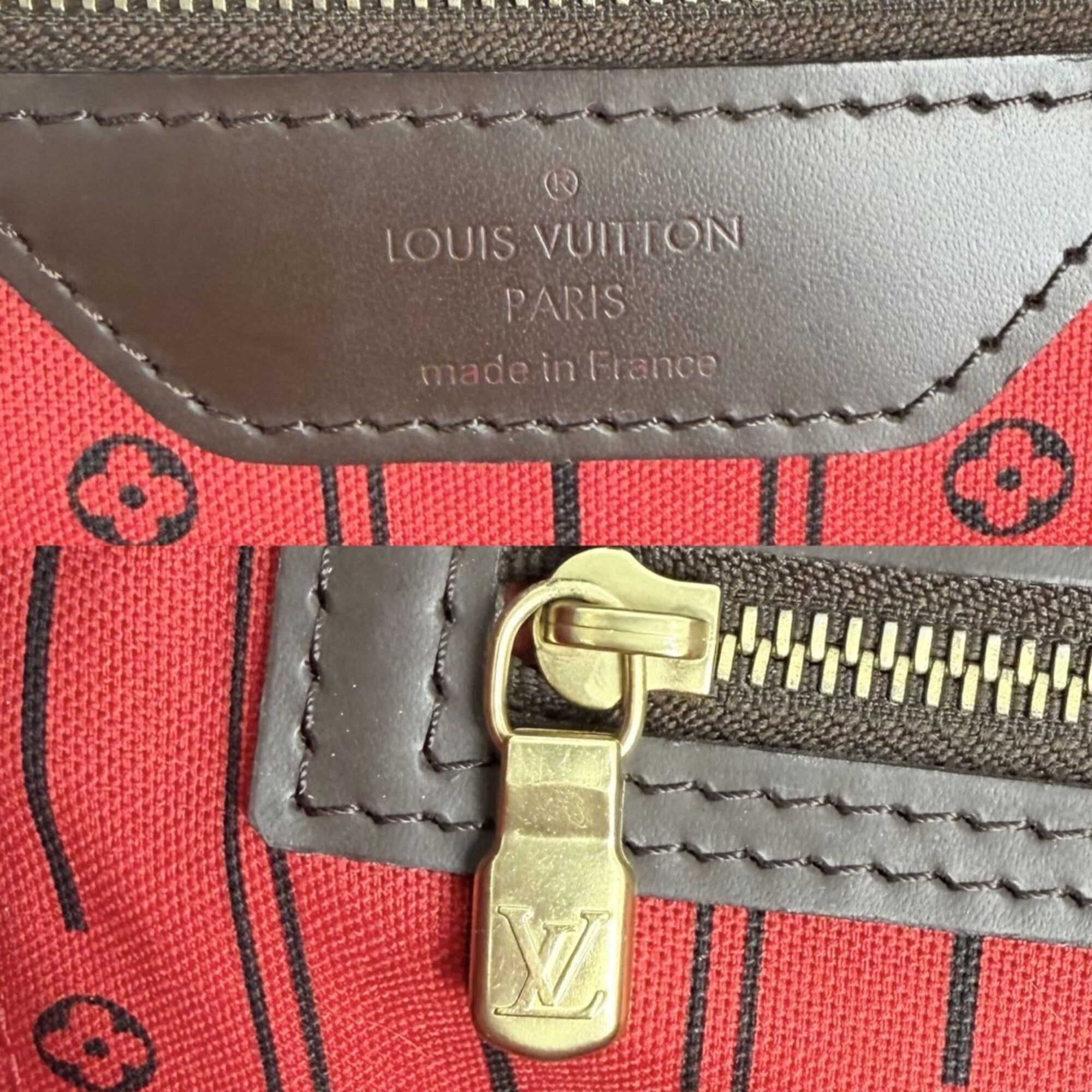 Louis Vuitton Brown Damier Canvas Handbag Tote Bag (Pre-Owned)