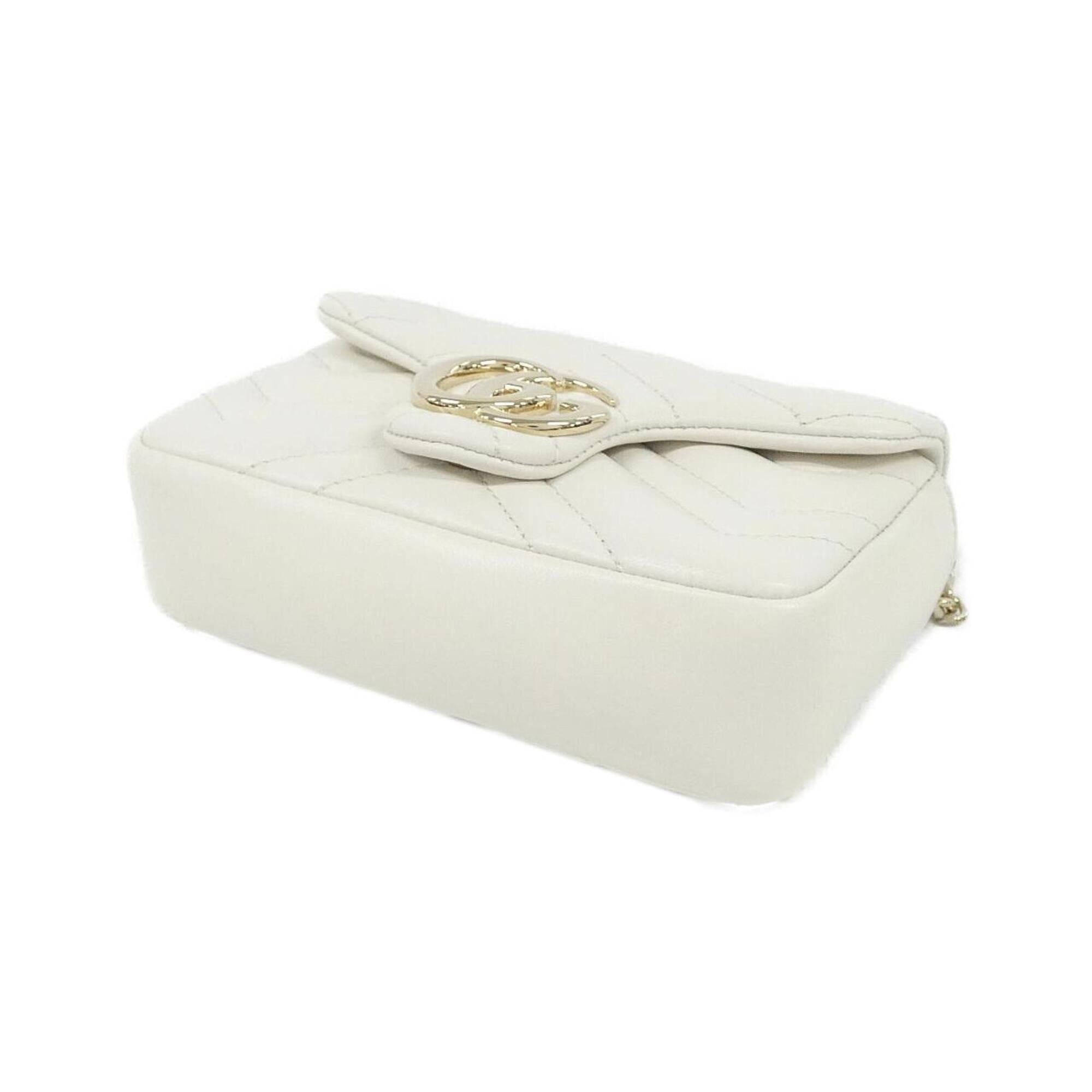 Gucci White Leather Shoulder Bag (Pre-Owned)
