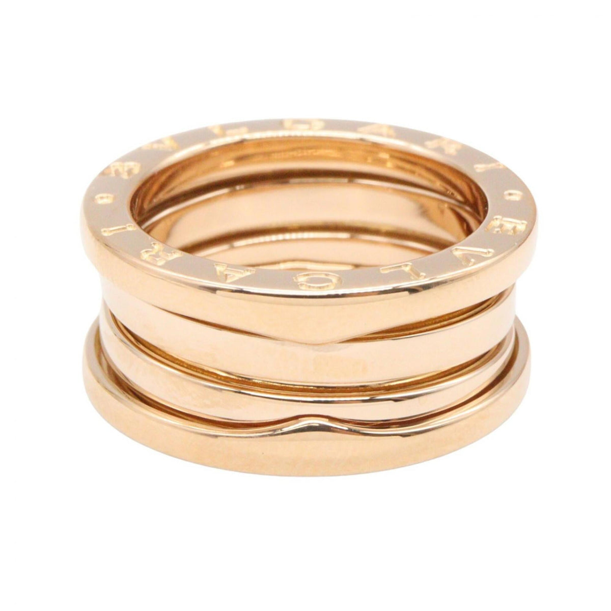 Bvlgari Gold Pink Gold (18K) Band Ring (Pre-Owned)