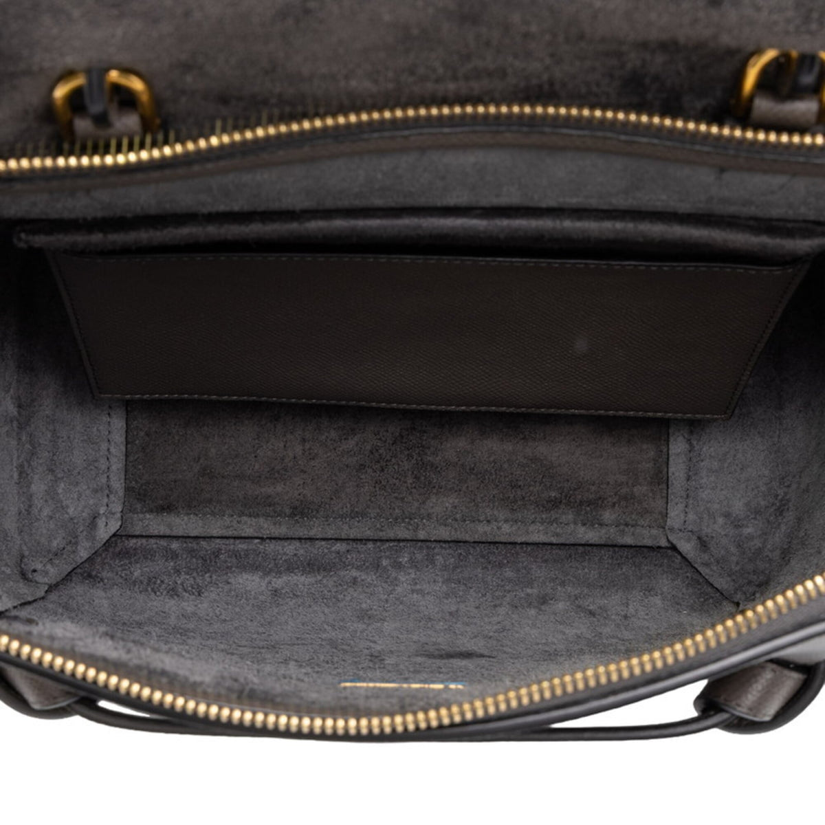 Celine Gray Leather Handbag Shoulder Bag (Pre-Owned)