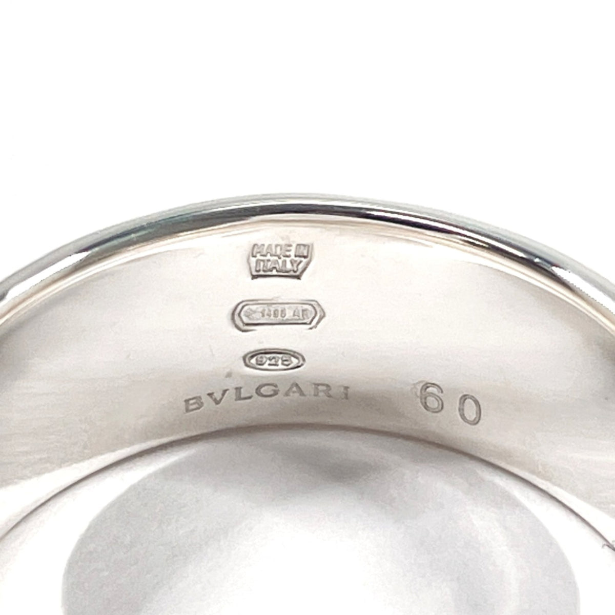 Bvlgari Silver Silver 925 Band Ring (Pre-Owned)