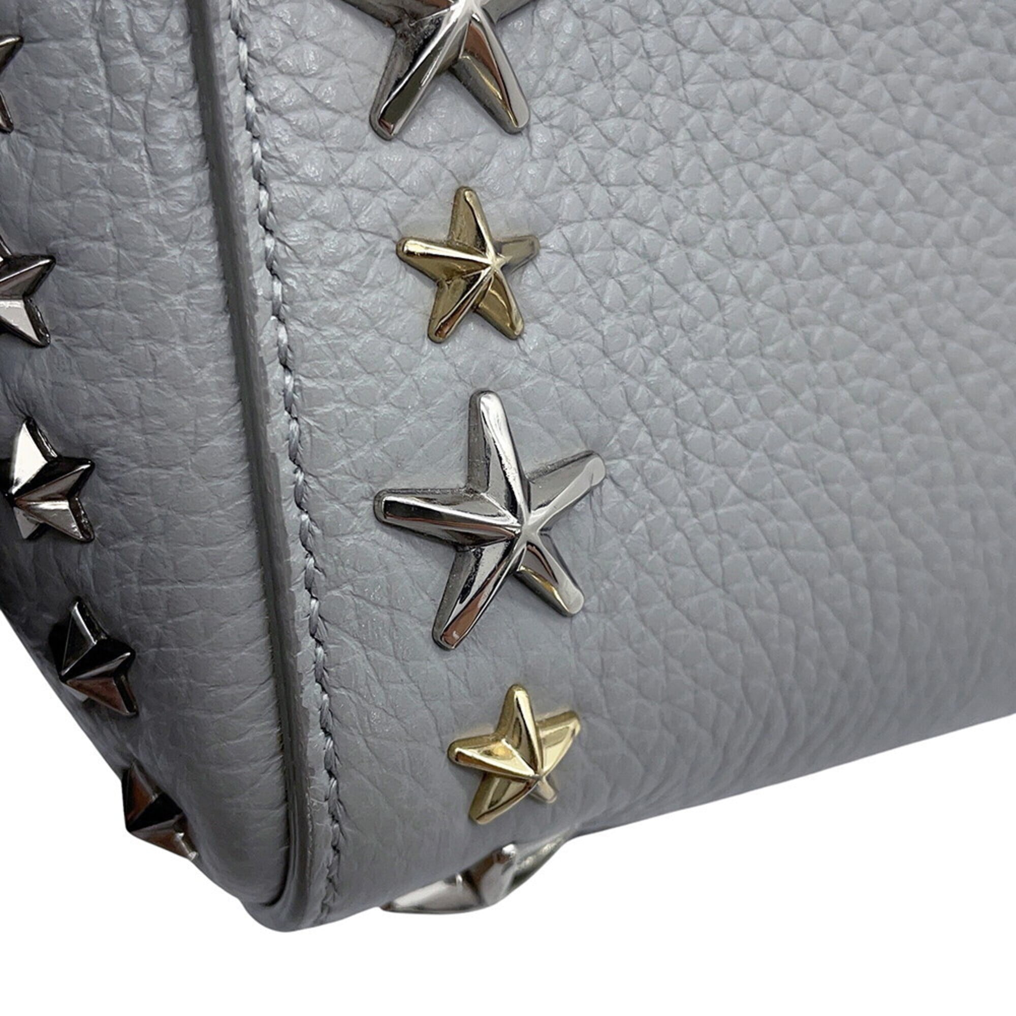 Jimmy Choo Gray Leather Handbag (Pre-Owned)