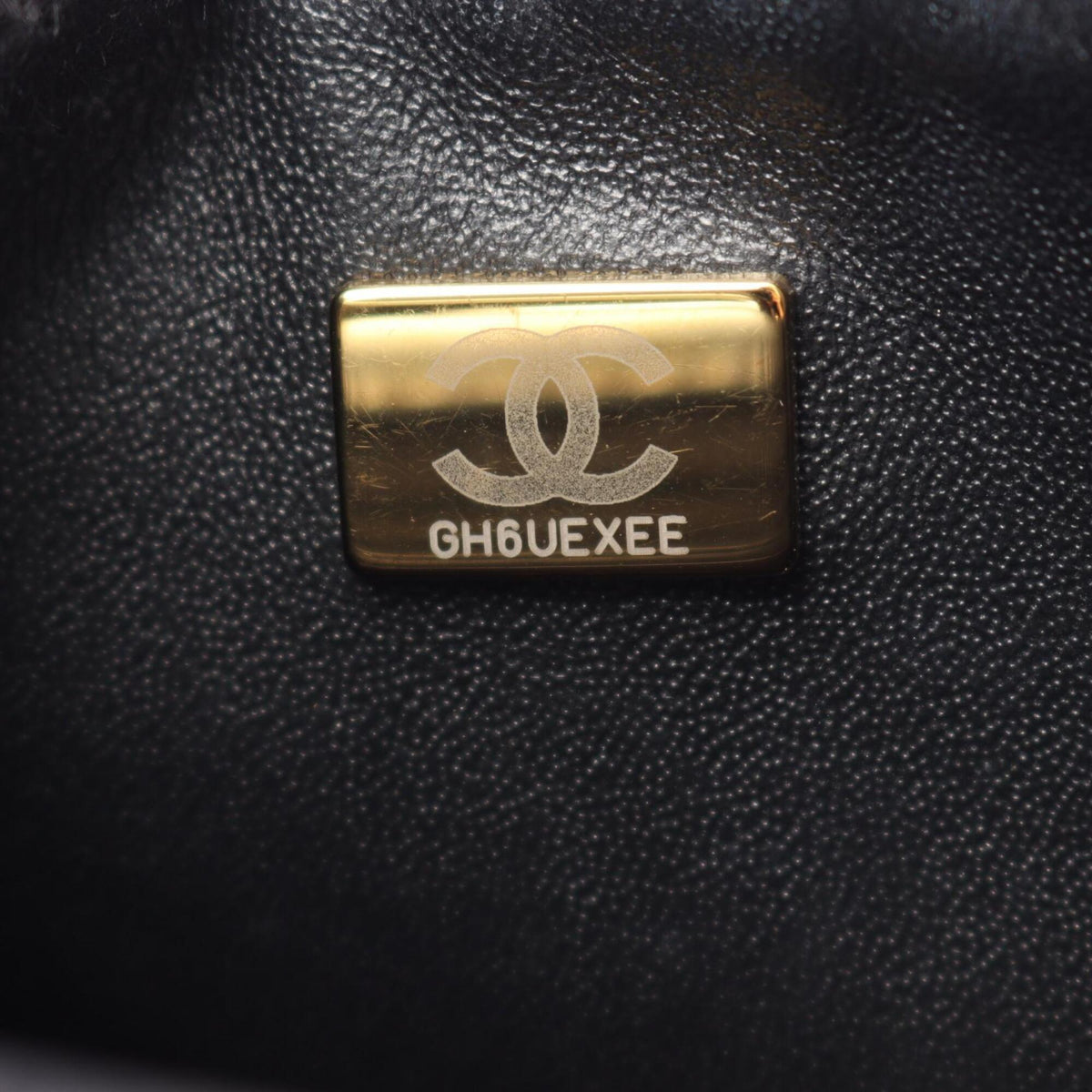 Chanel Black Leather Handbag Shoulder Bag (Pre-Owned)