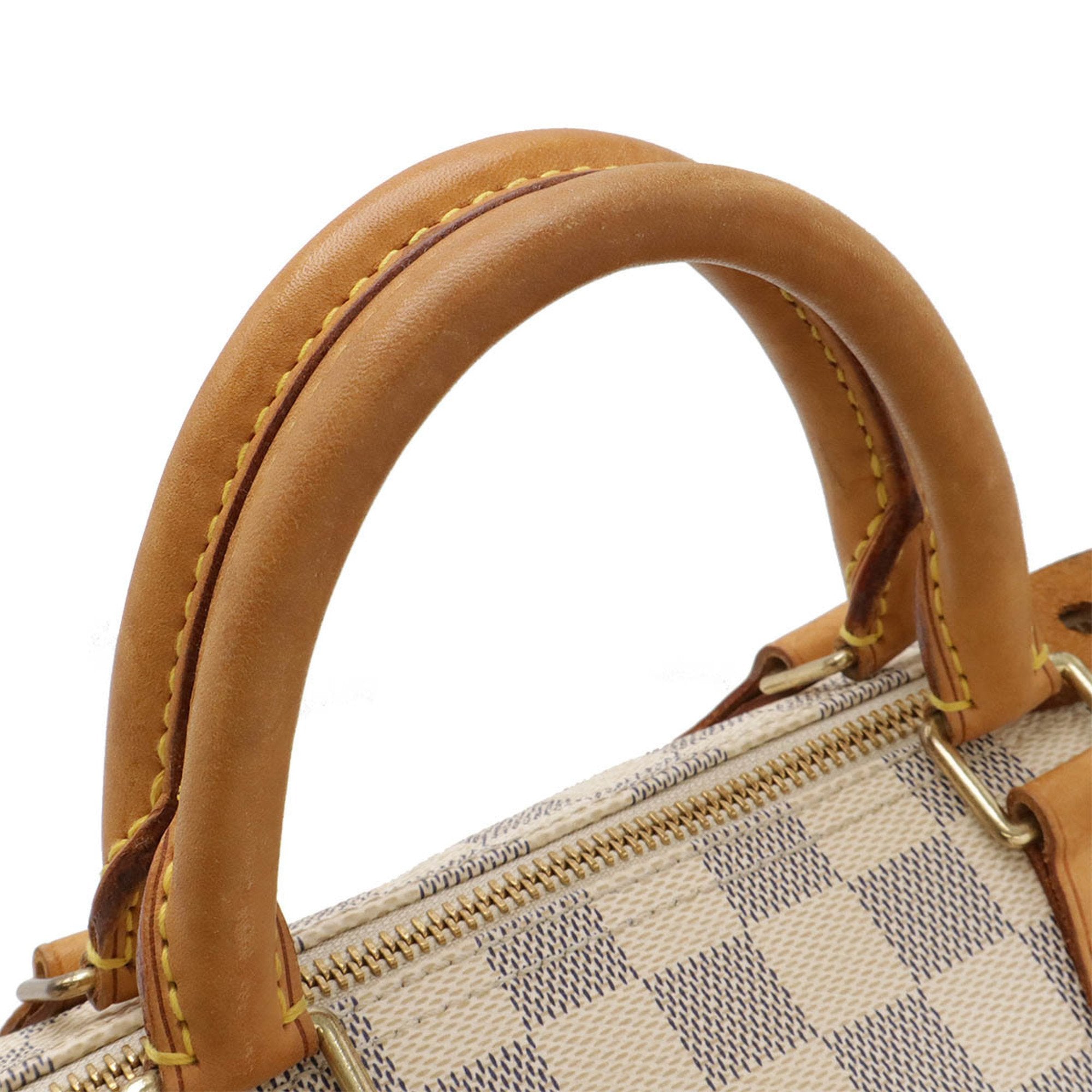Louis Vuitton Ivory Damier Azur Boston Bag Handbag (Pre-Owned)