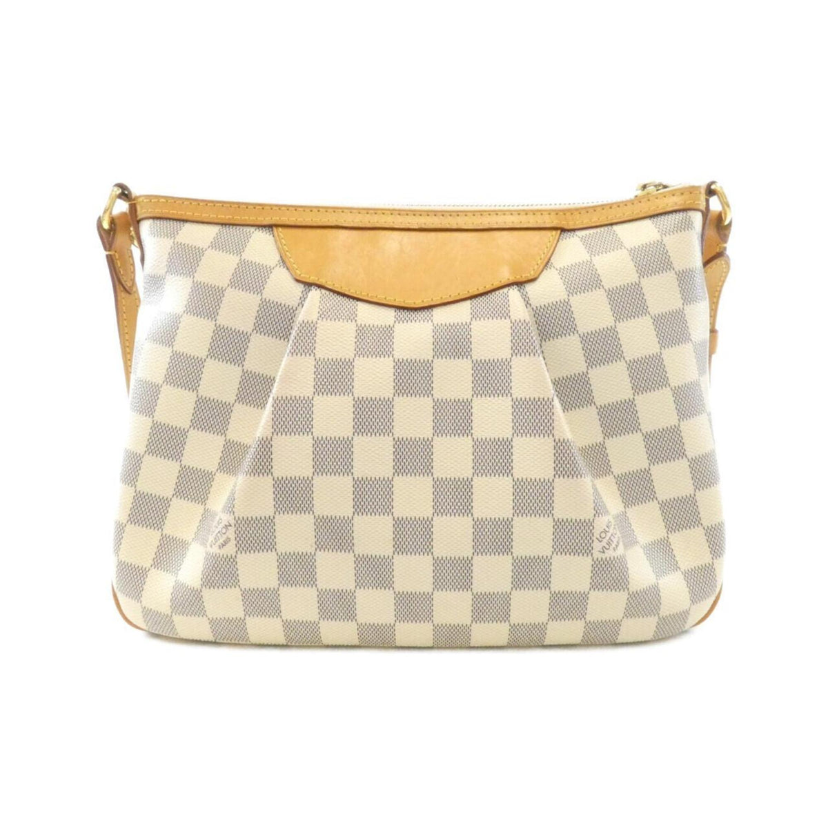 Louis Vuitton Azur White Coated Canvas Shoulder Bag (Pre-Owned)