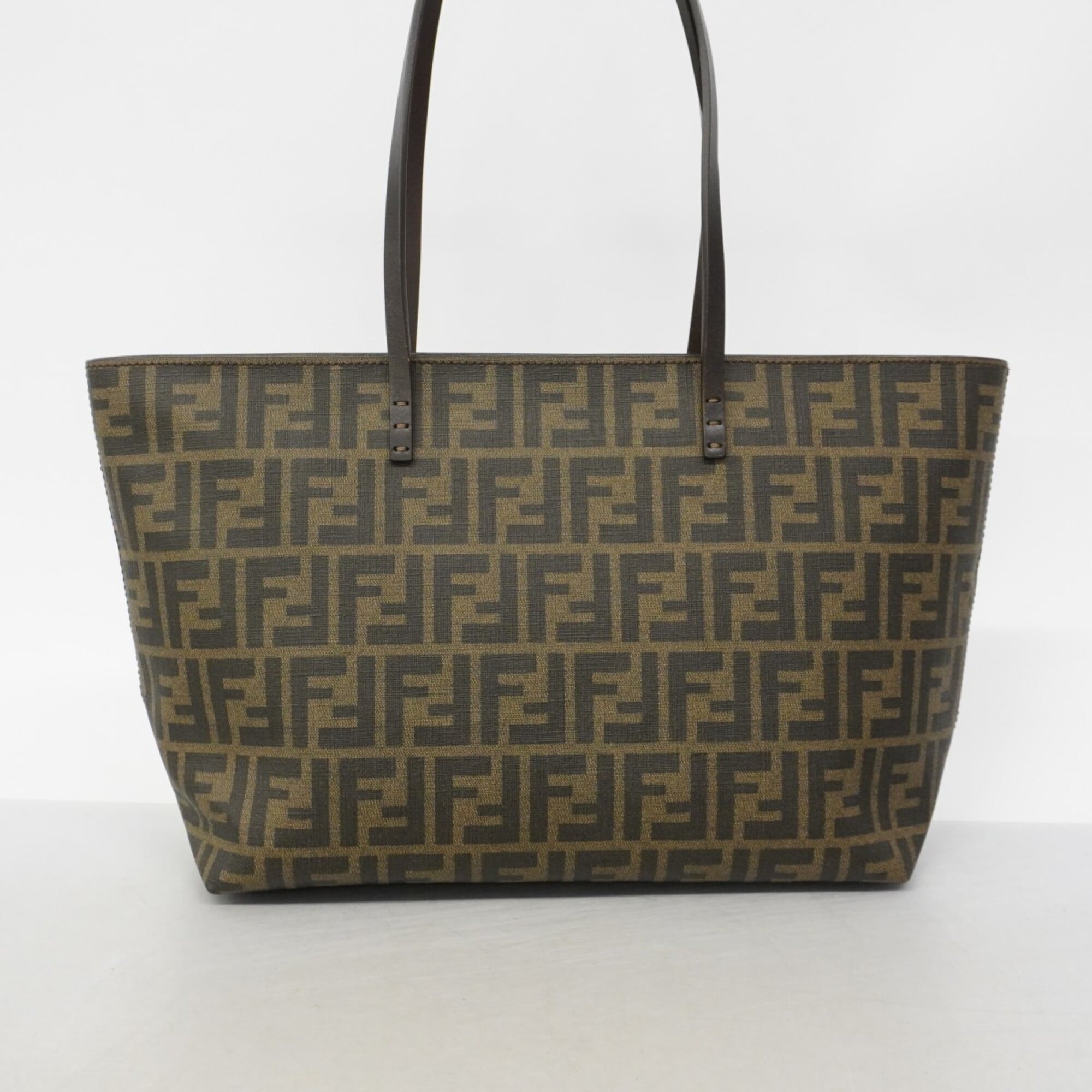 Fendi Brown Pvc Tote Bag (Pre-Owned)