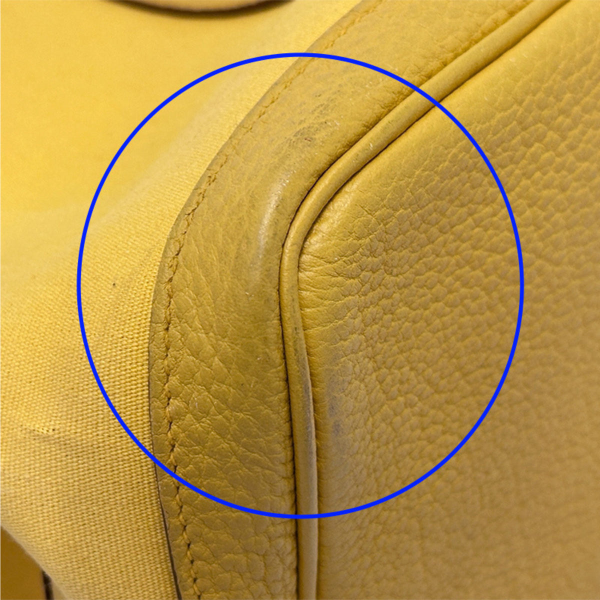 Hermes Yellow Toile Officier Tote Bag (Pre-Owned)