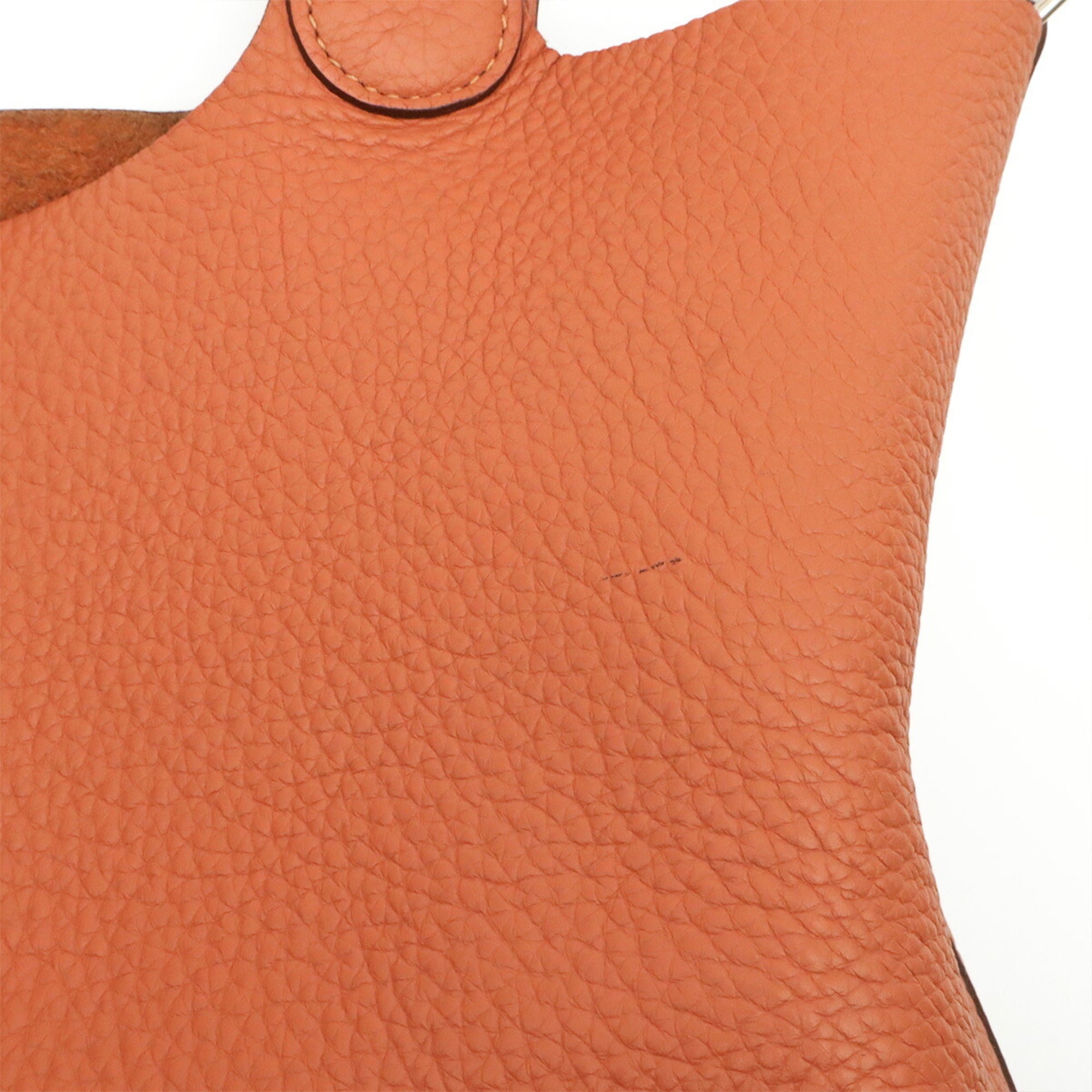Hermes Salmon Pink Taurillon Clemence Leather Handbag Tote Bag (Pre-Owned)