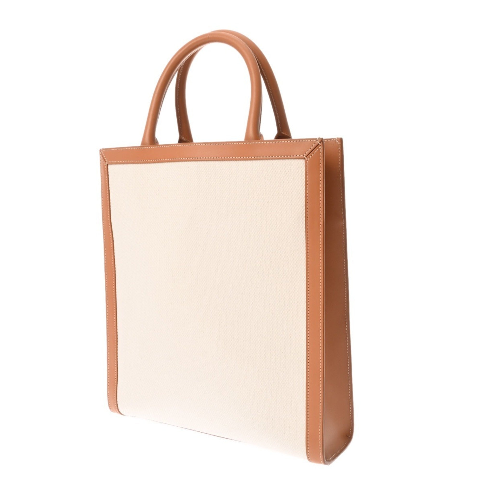 Celine Beige Canvas Leather Handbag (Pre-Owned)
