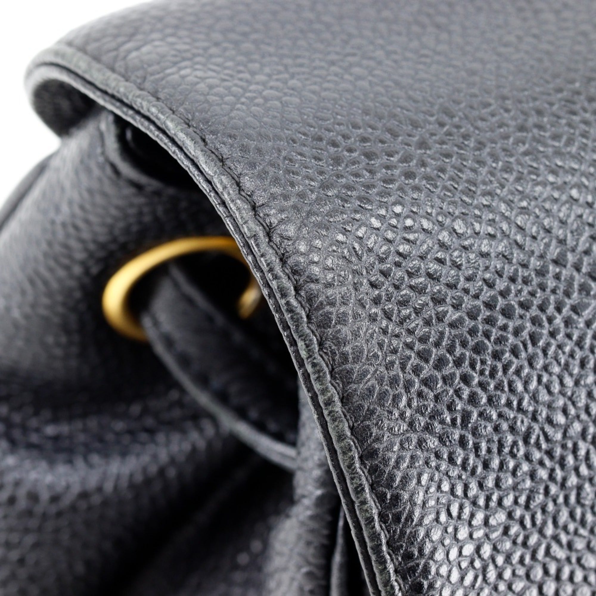 Chanel Black Grained Calfskin Backpack (Pre-Owned)