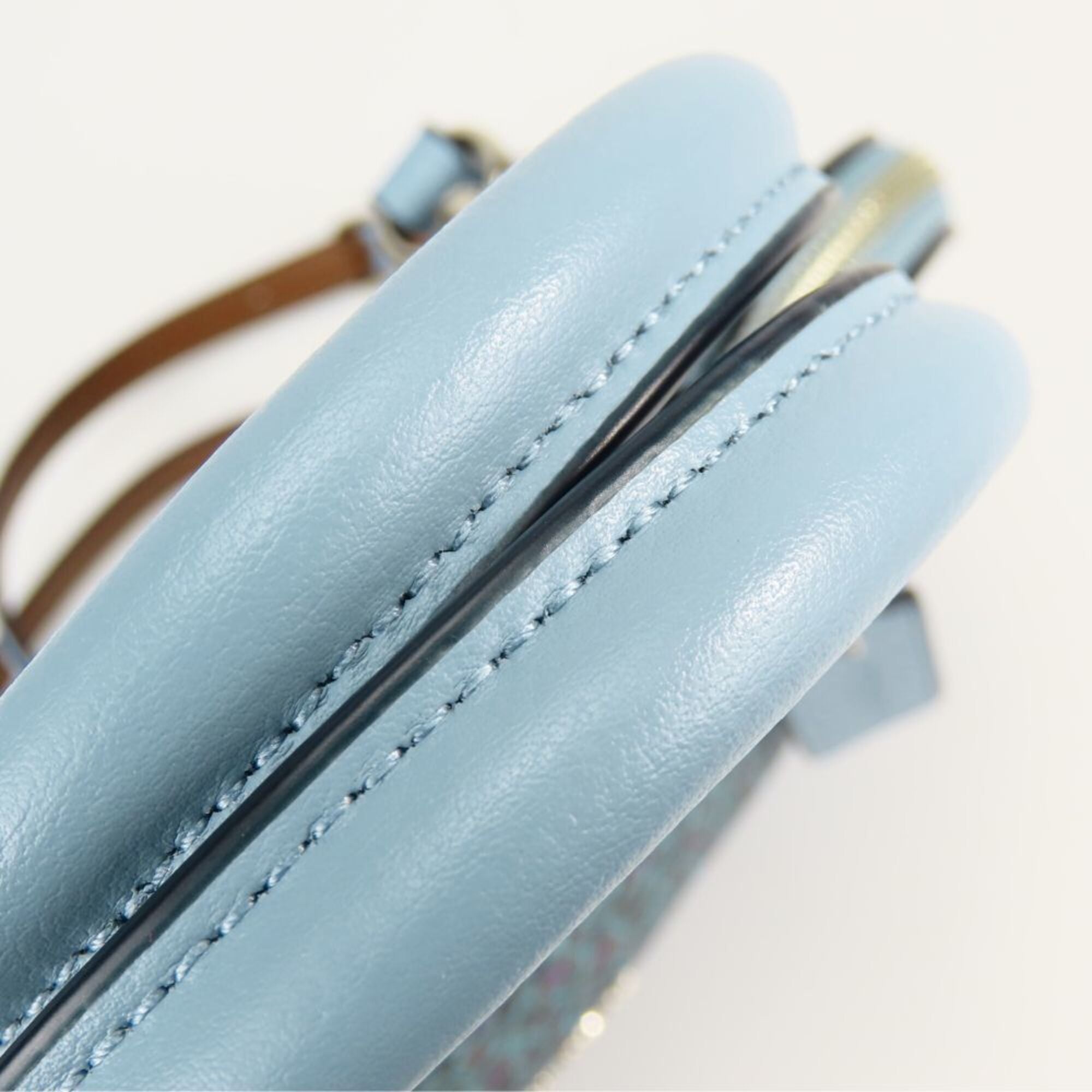 Coach Blue Pvc Leather Handbag Shoulder Bag (Pre-Owned)