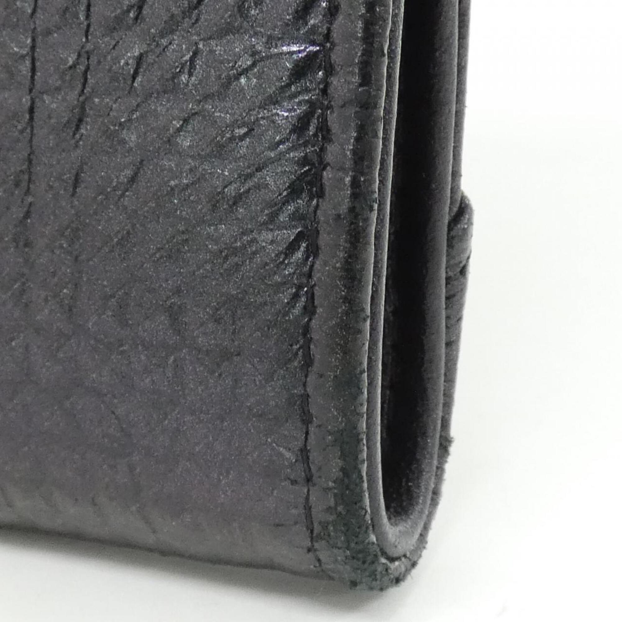Chanel Black Leather Handbag (Pre-Owned)