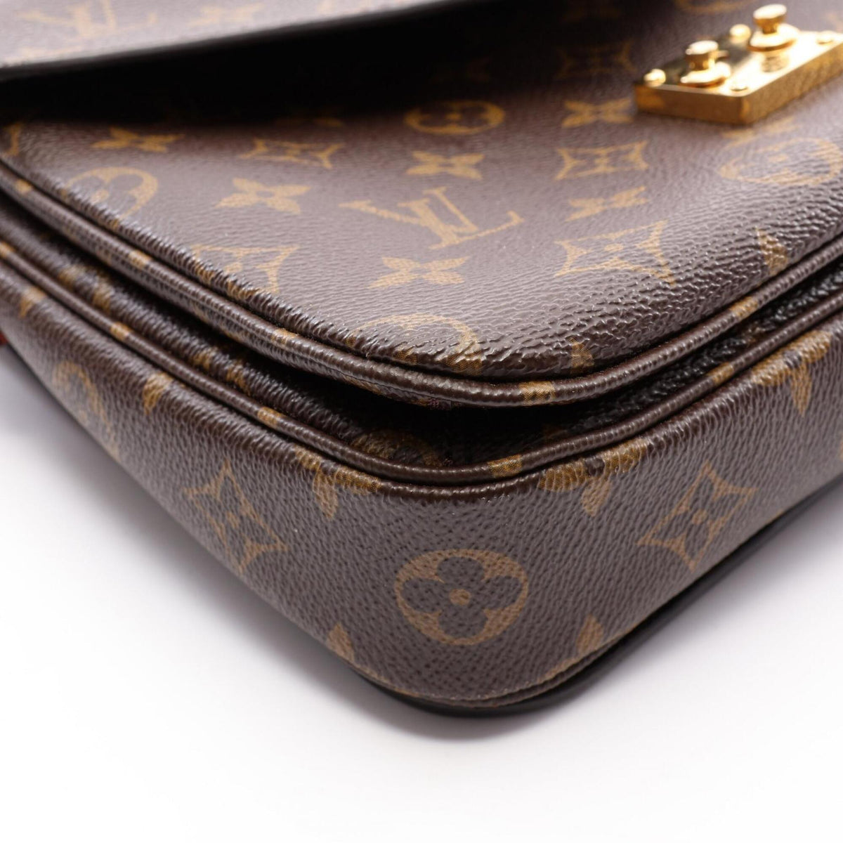 Louis Vuitton Brown Monogram Monogram Leather Handbag Pochette (Pre-Owned)