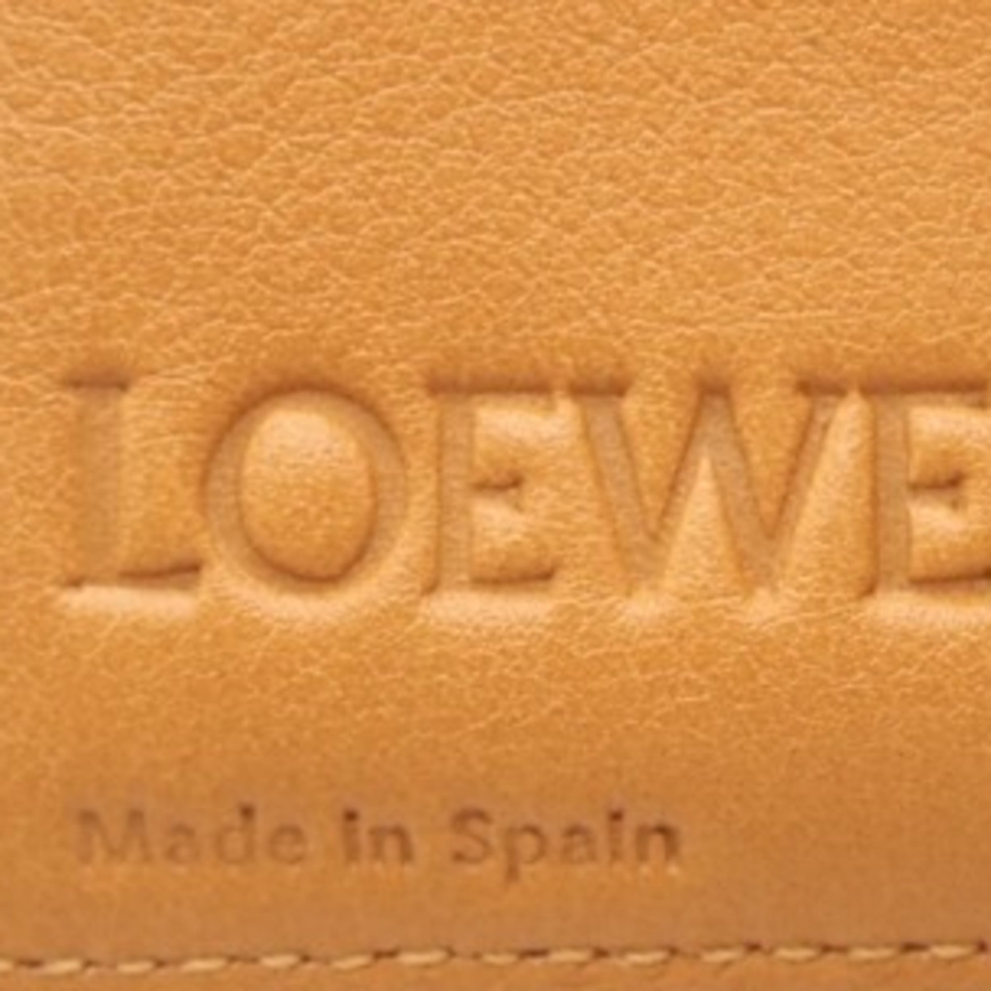 Loewe Orange Leather Wallet (Tri-Fold) (Pre-Owned)