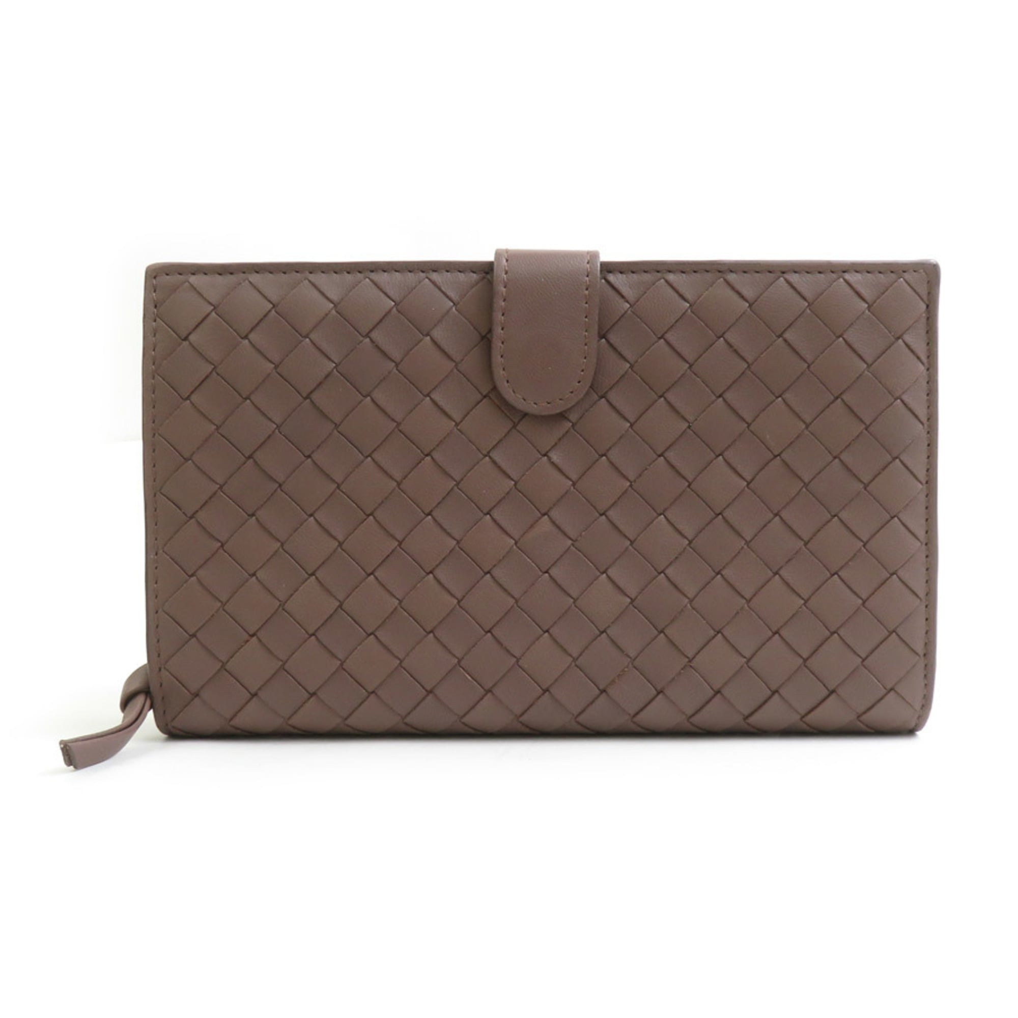 Bottega Veneta Light Brown Intrecciato Middle Wallet (Bi-Fold) (Pre-Owned)