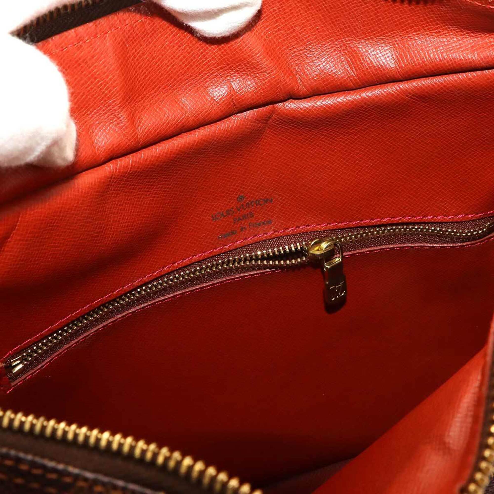 Louis Vuitton Damier Canvas Ebene Damier Canvas Handbag Shoulder Bag (Pre-Owned)