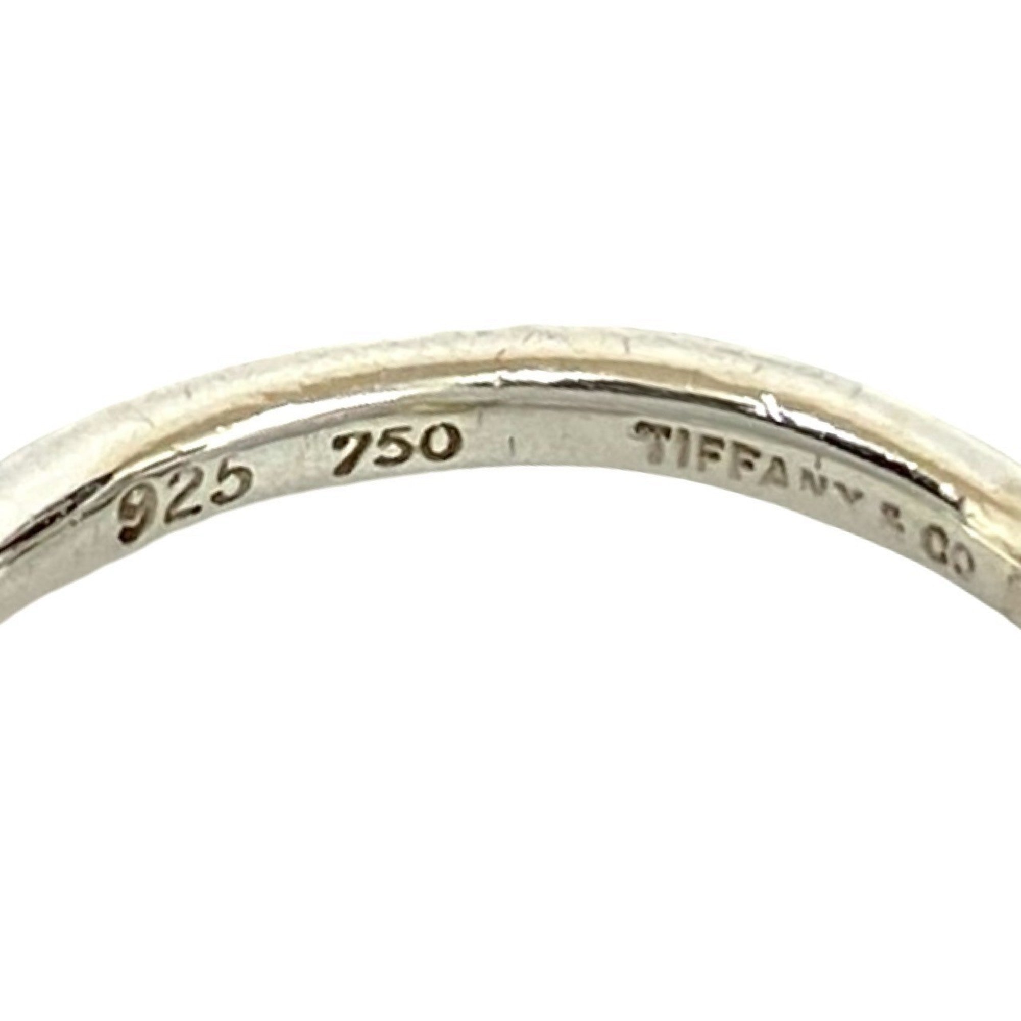 Tiffany Gold Silver Gold (18K) Silver 925 Band Ring (Pre-Owned)