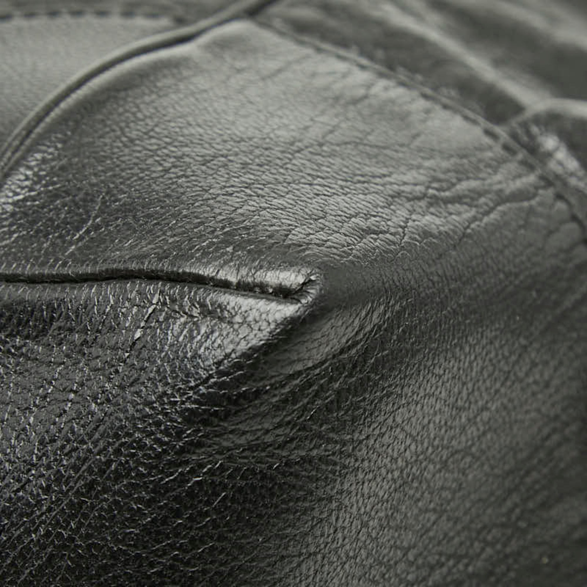 Gucci Black Leather Shoulder Bag Tote Bag (Pre-Owned)