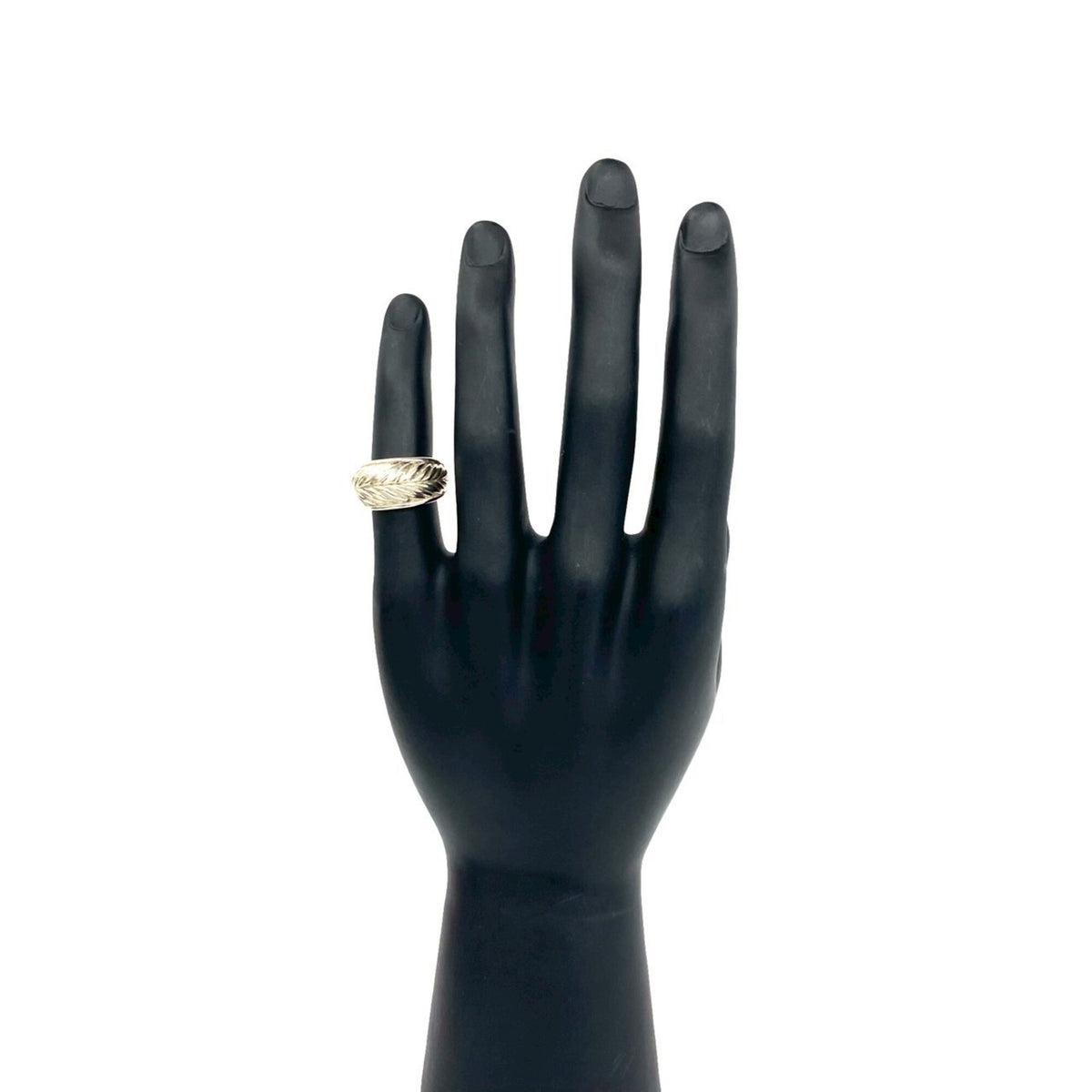 Hermes Silver Silver 925 Band Ring (Pre-Owned)