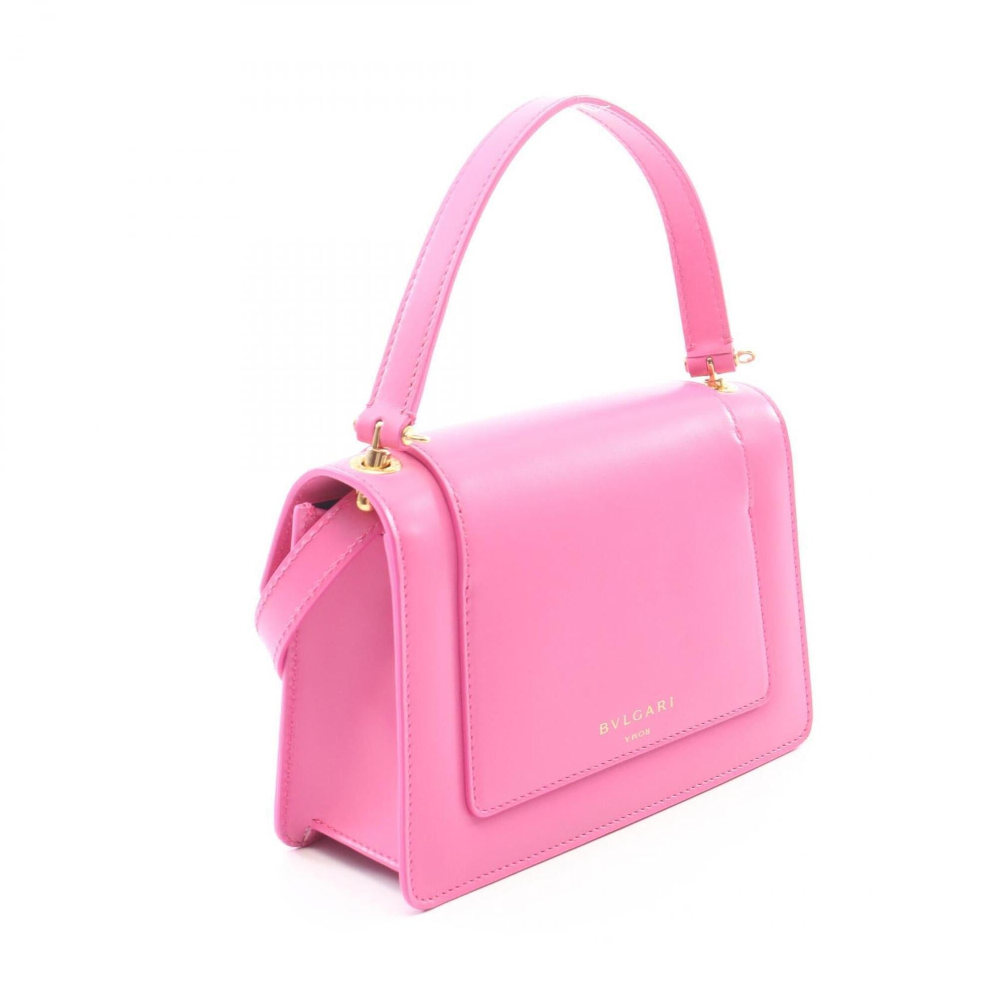 Bvlgari Bvlgari Bvlgari Pink Leather Handbag (Pre-Owned)