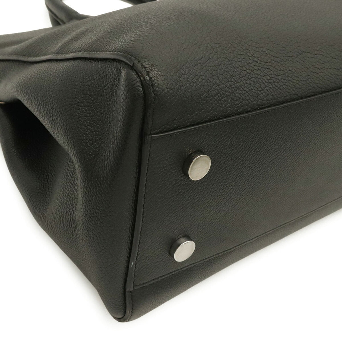 Yves Saint Laurent Black Leather Handbag Shoulder Bag (Pre-Owned)