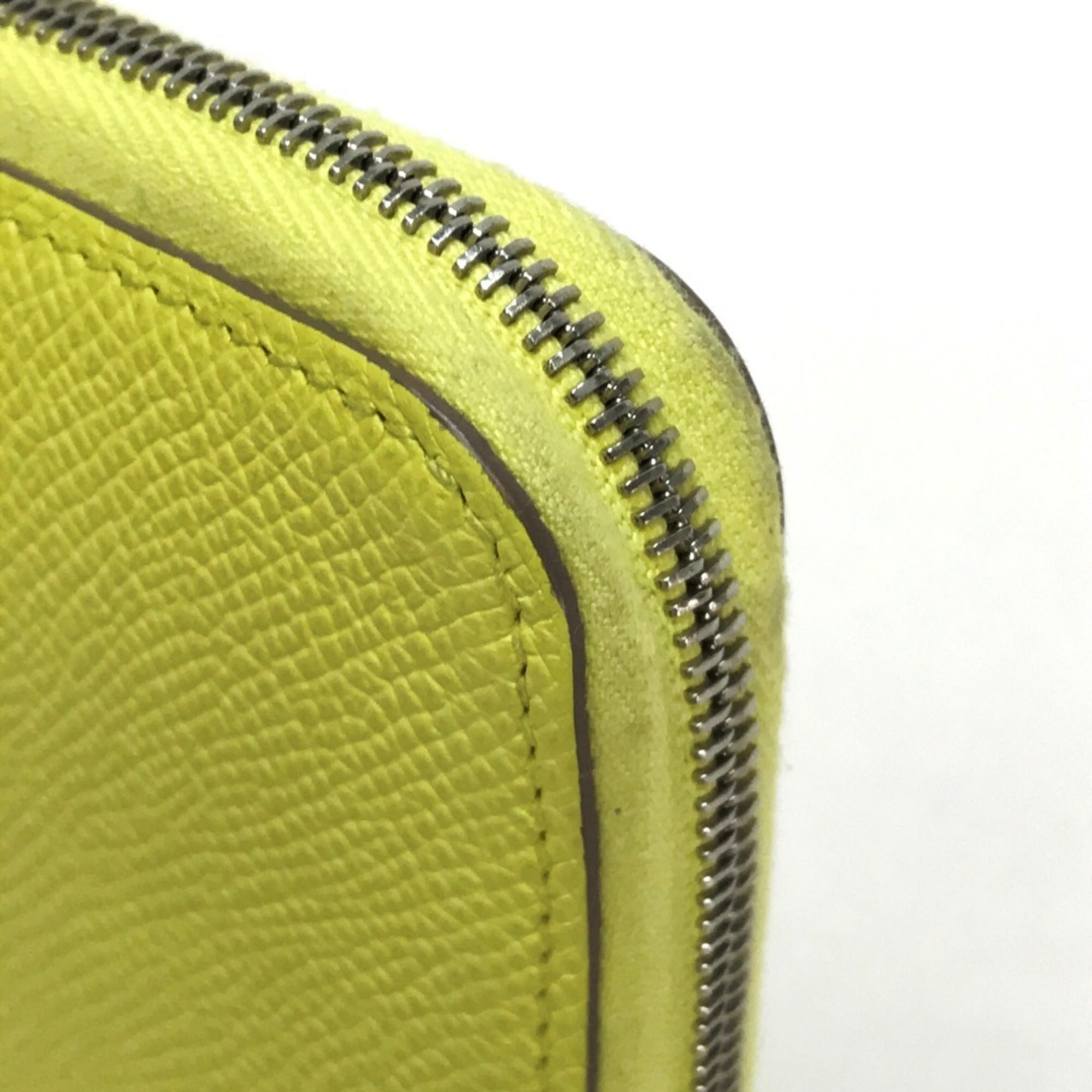Hermes Silk'in Soufre Yellow Epsom Leather Silk Long Wallet (Bi-Fold) (Pre-Owned)