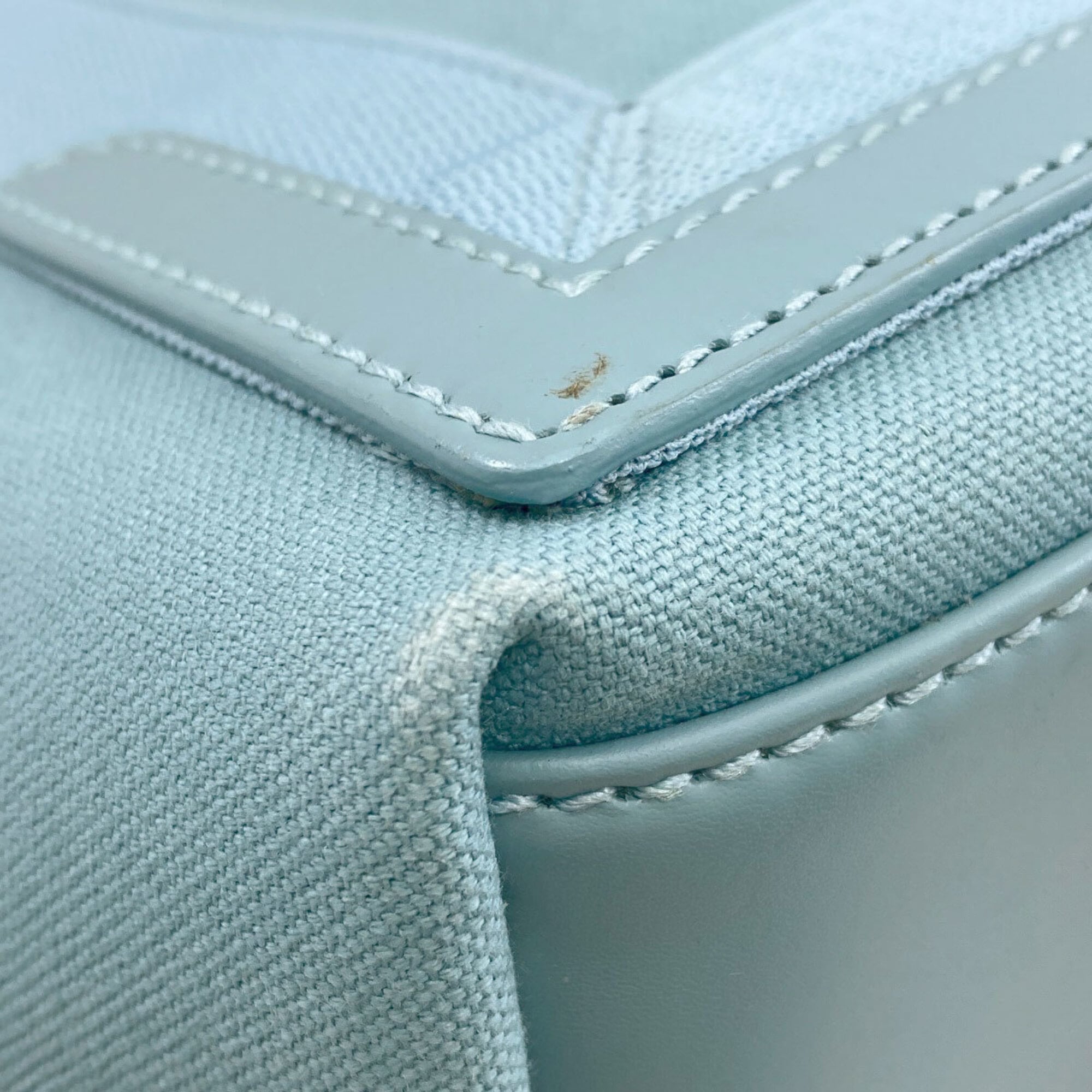 Balenciaga Light Blue Canvas Handbag (Pre-Owned)