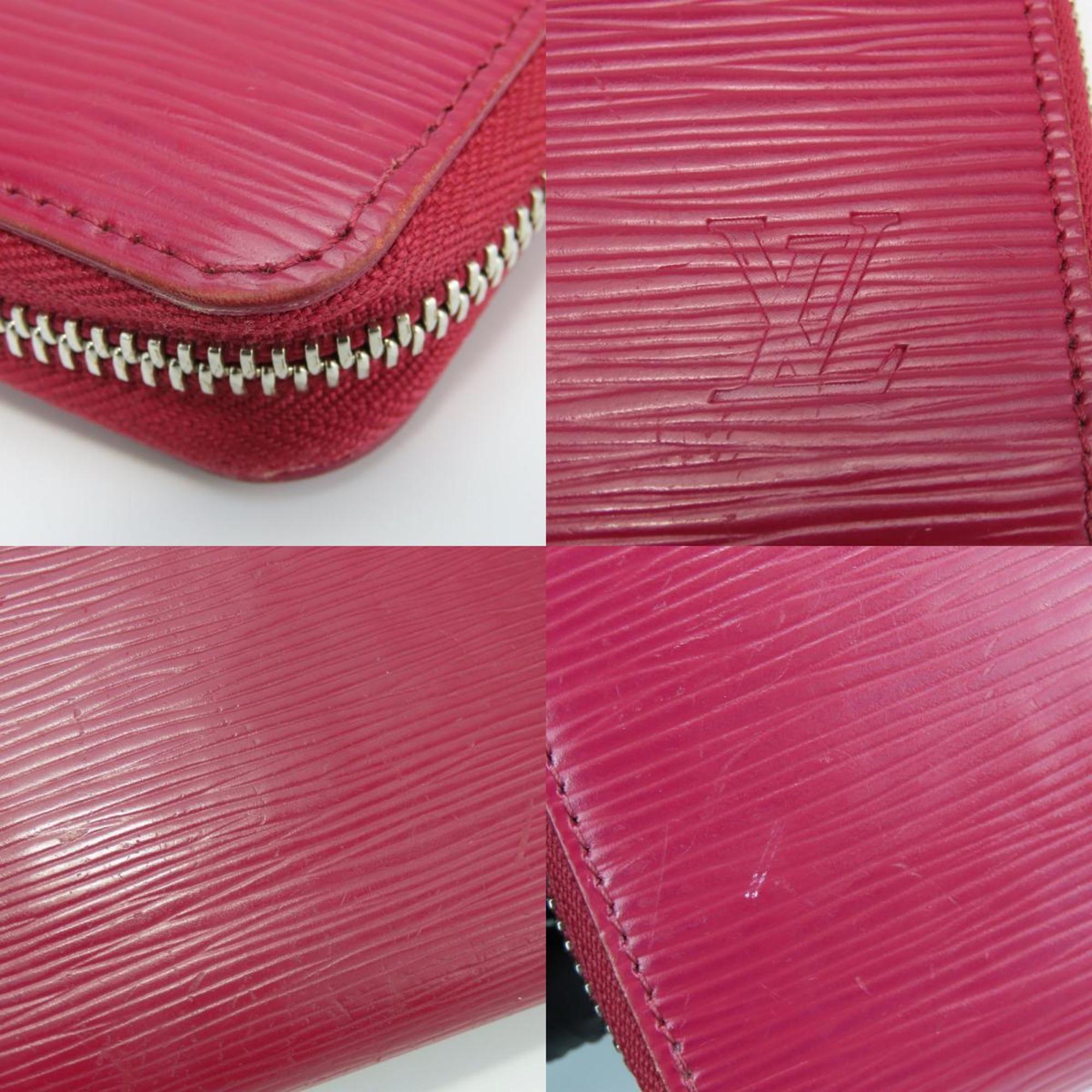 Louis Vuitton Bordeaux Fuchsia Epi Leather Long Wallet (Bi-Fold) (Pre-Owned)