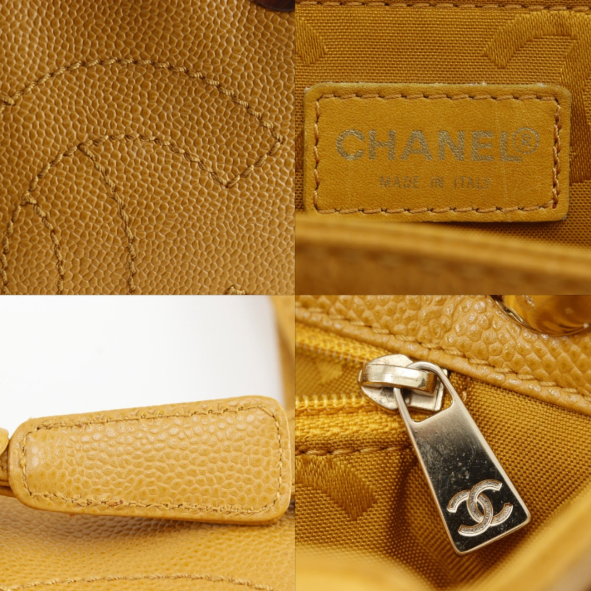 Chanel Camel Grained Calfskin Tote Bag (Pre-Owned)