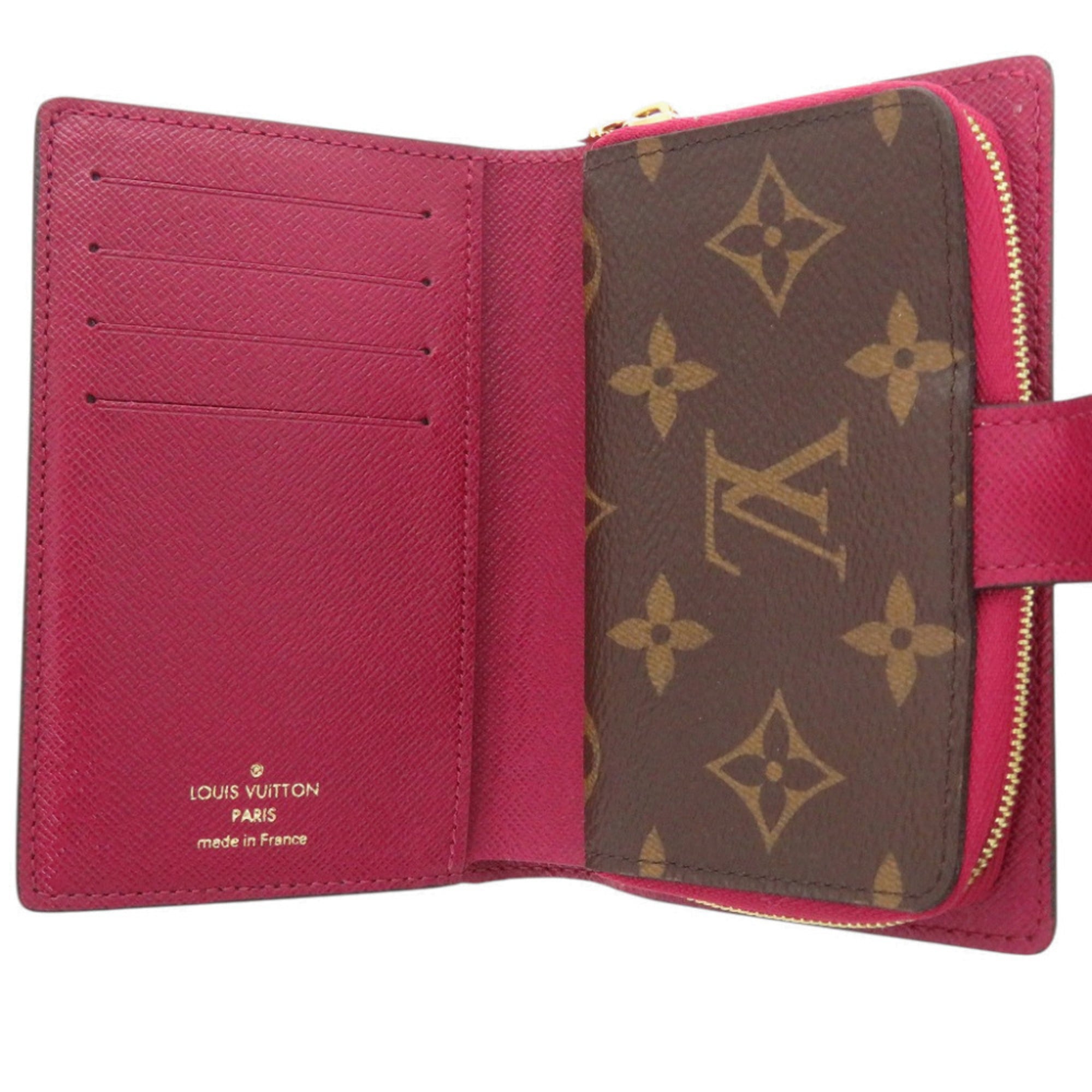 Louis Vuitton Brown Fuchsia Monogram Monogram Wallet (Bi-Fold) (Pre-Owned)