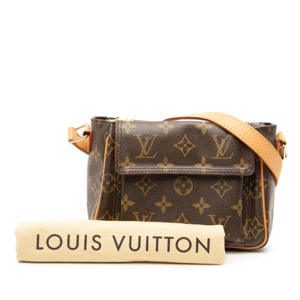 Louis Vuitton Brown Pvc Leather Shoulder Bag (Pre-Owned)