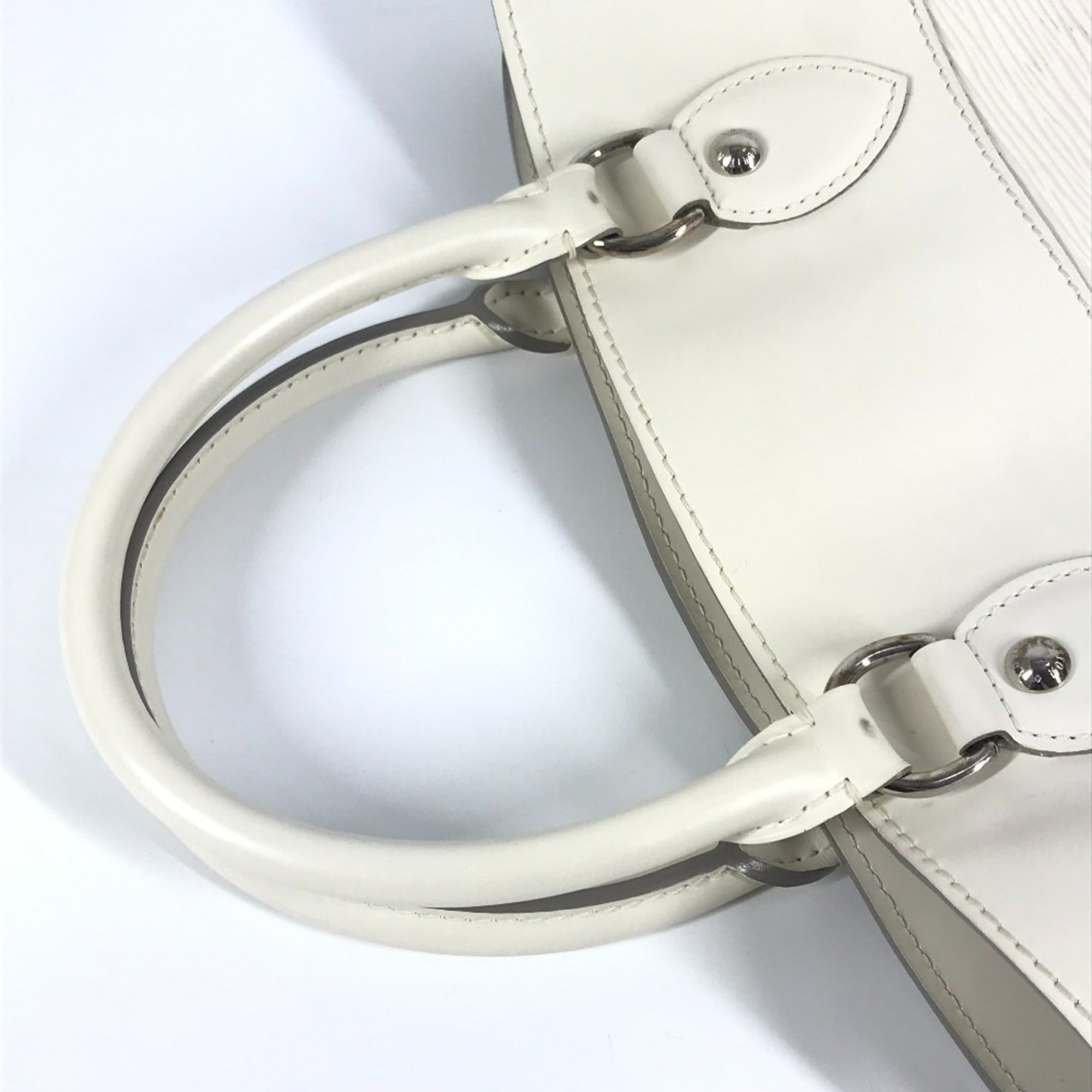 Louis Vuitton Epi White Epi Leather Handbag Tote Bag (Pre-Owned)