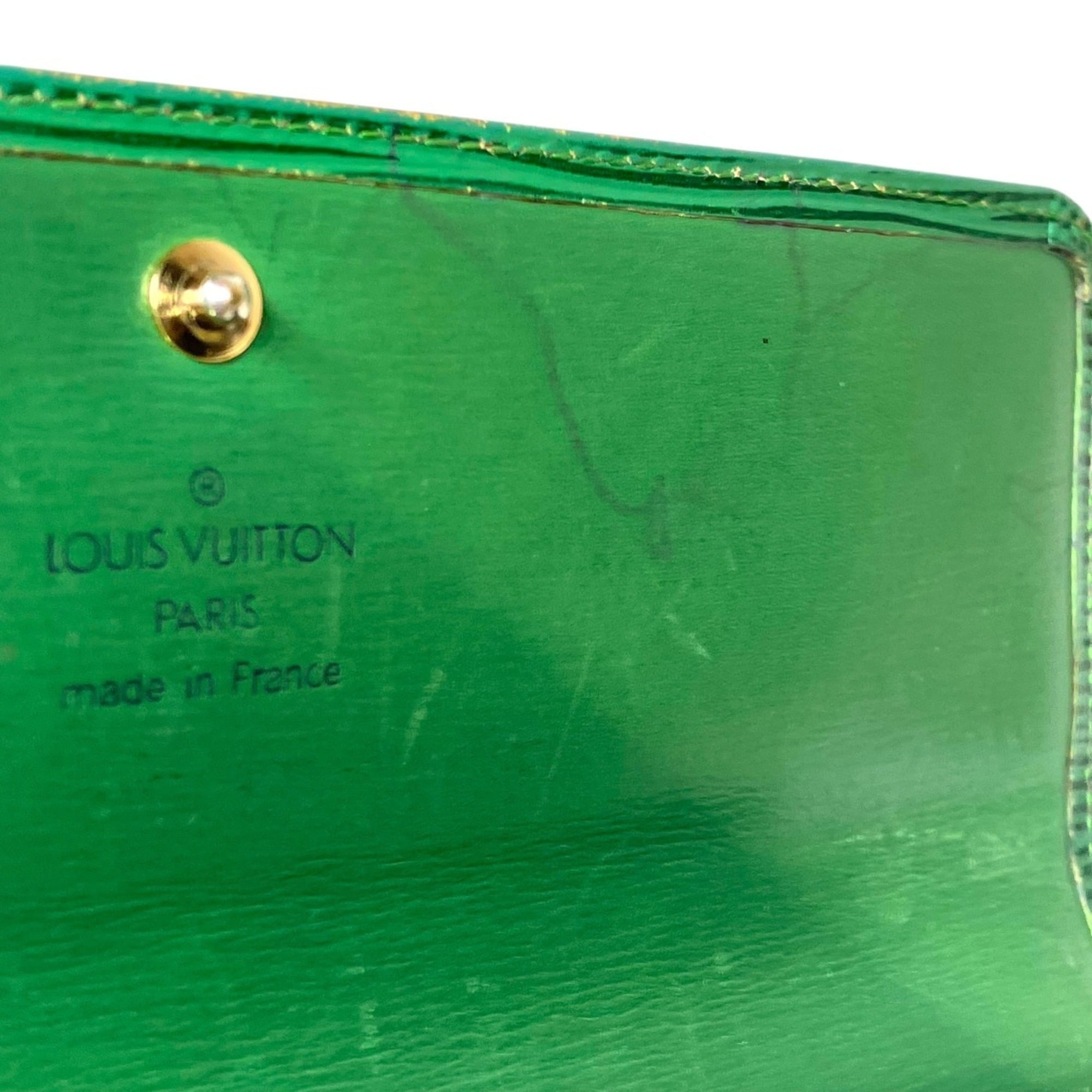 Louis Vuitton Epi Green Epi Leather Long Wallet (Bi-Fold) (Pre-Owned)
