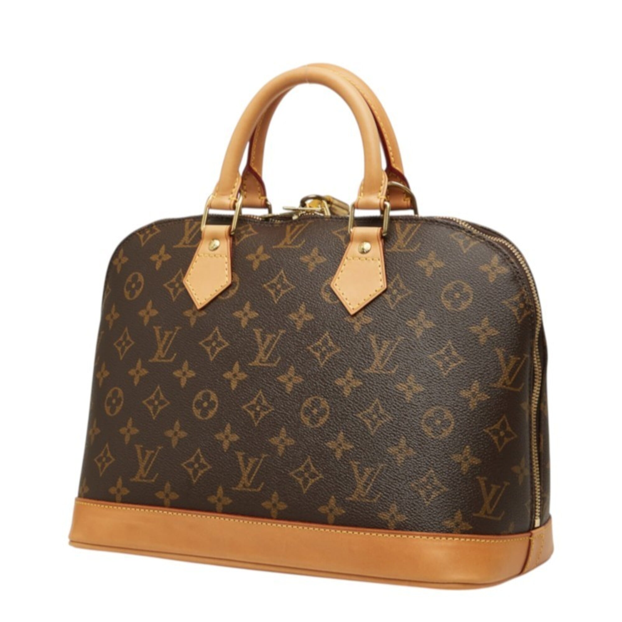 Louis Vuitton Brown Pvc Leather Handbag (Pre-Owned)