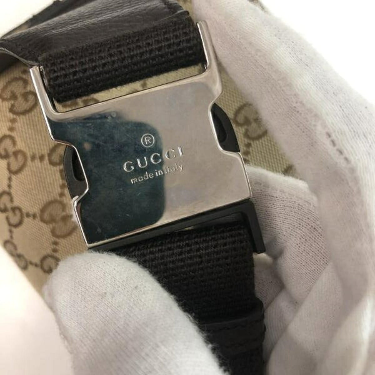 Gucci Beige Brown Gg Canvas Fanny Pack (Pre-Owned)